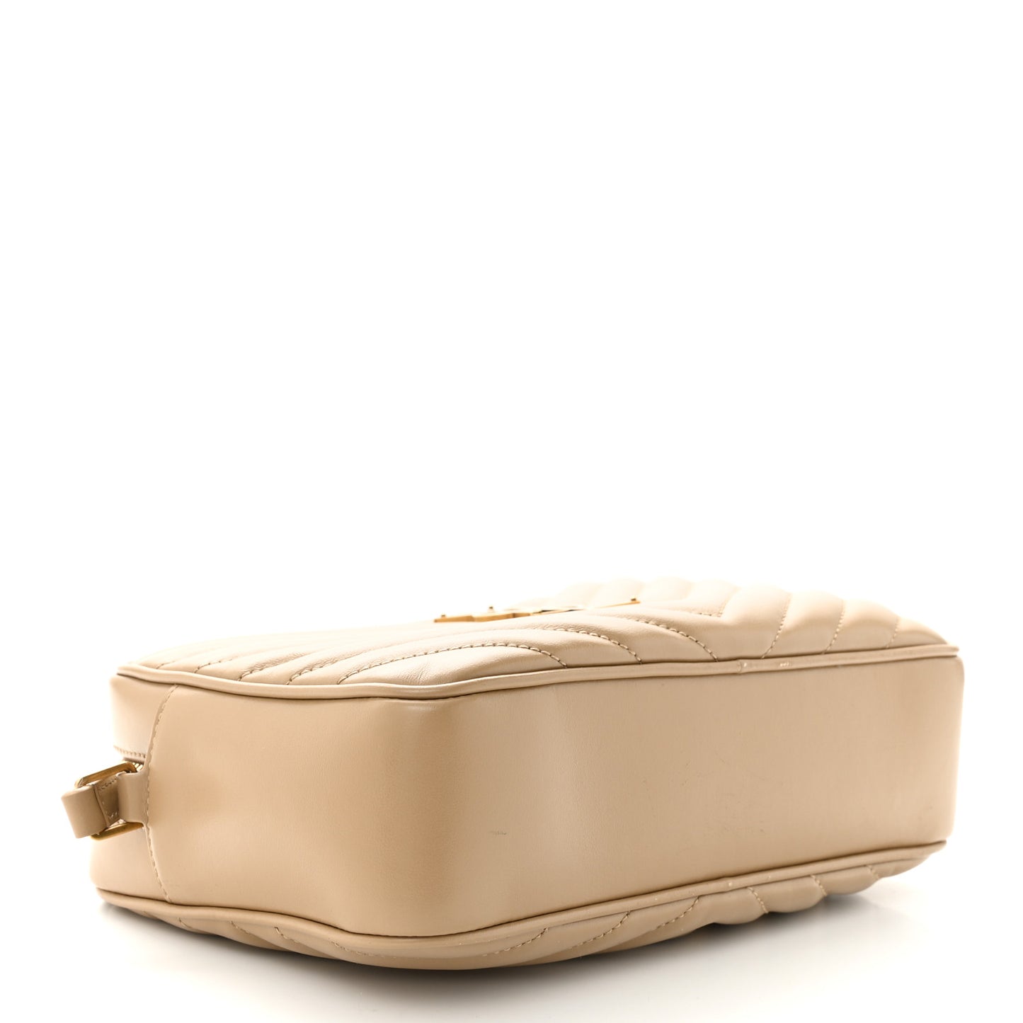 Calfskin Matelasse Monogram Lou Camera Bag Dark Latte