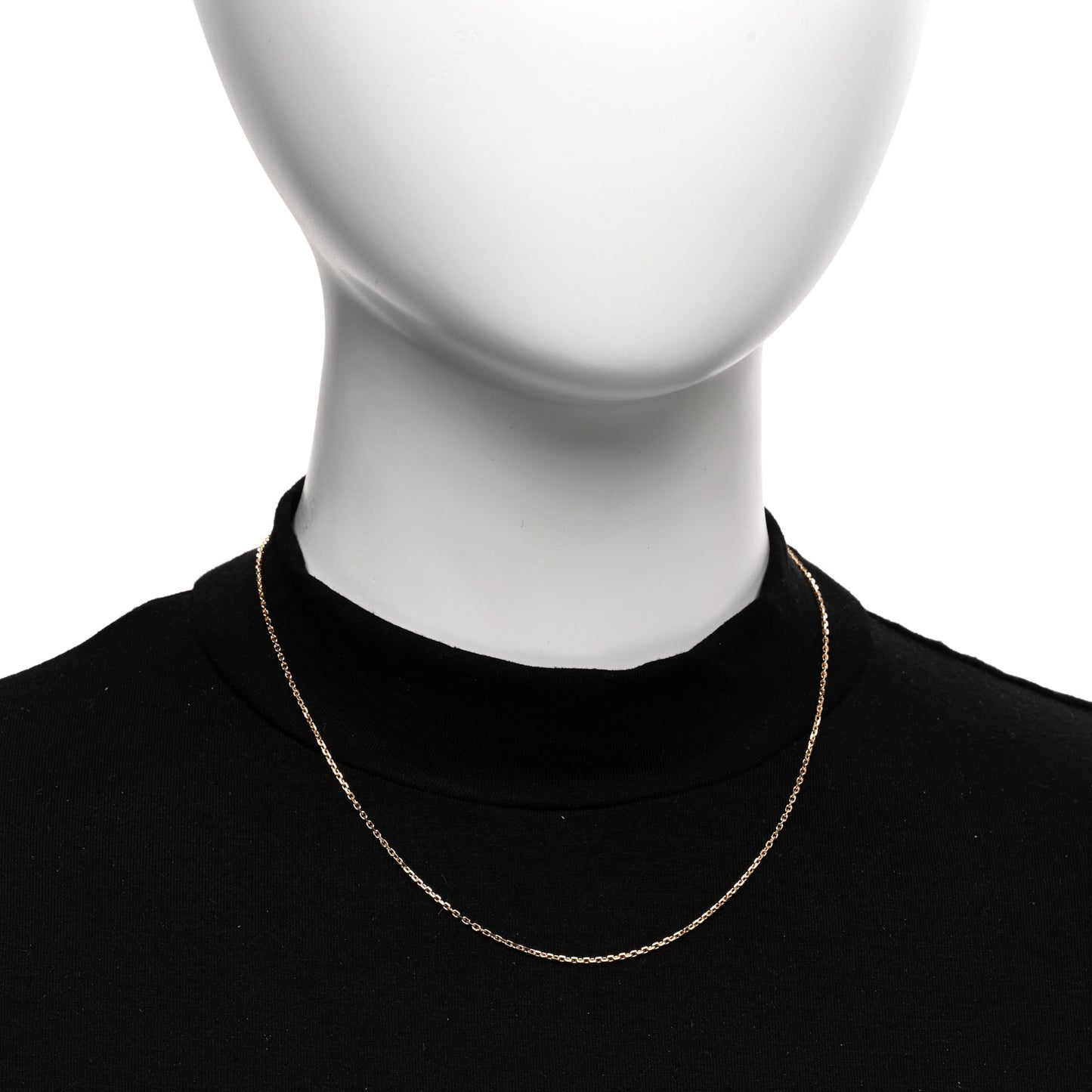 VAN CLEEF & ARPELS 18K Yellow Gold Trace Chain Necklace