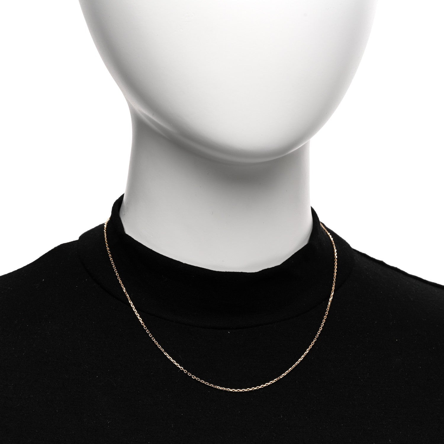 Van Cleef & Arpels VAN CLEEF & ARPELS 18K Yellow Gold Trace Chain Necklace 2 of 5