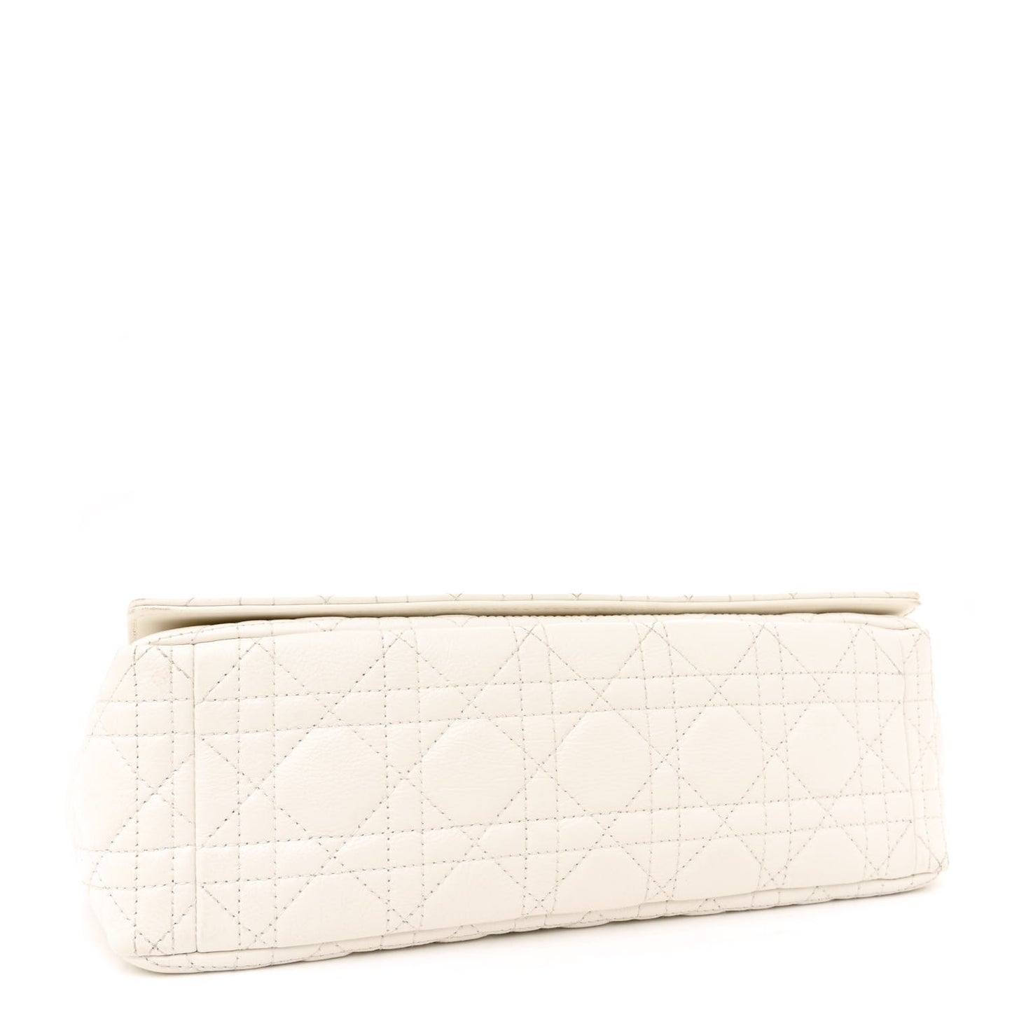 Grained Calfskin Cannage Large Caro Bag Latte