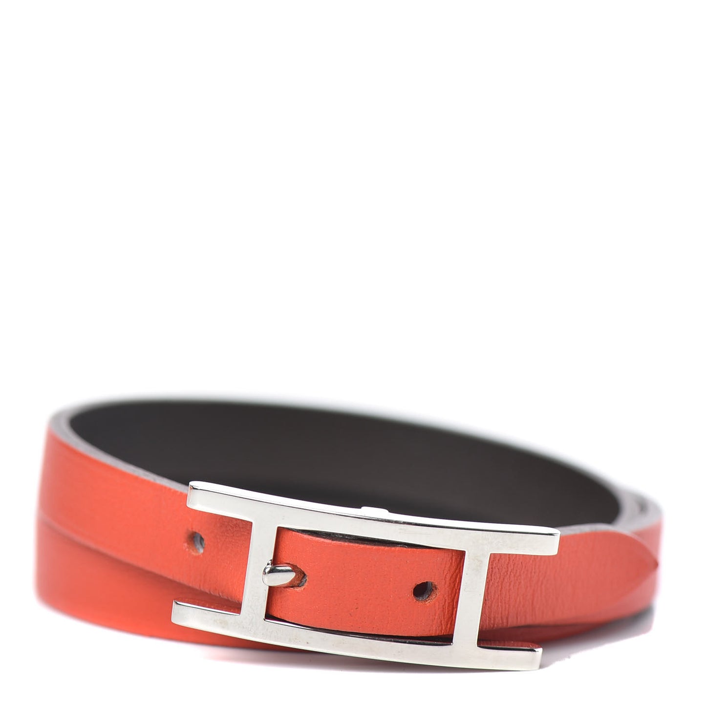 Swift Behapi Double Tour Reversible Bracelet L Capucine Chocolate