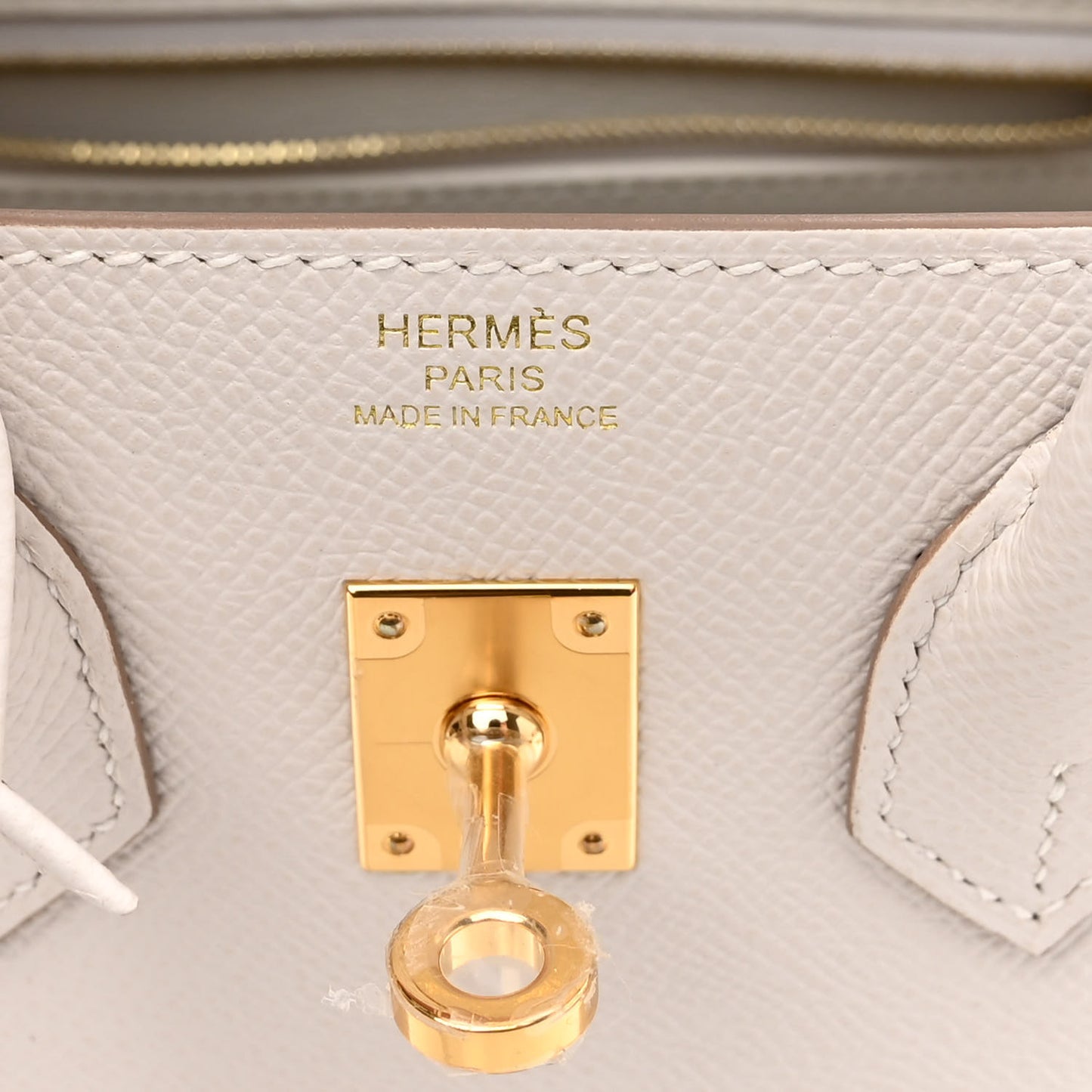 Epsom Birkin Sellier 25 Gris Pale