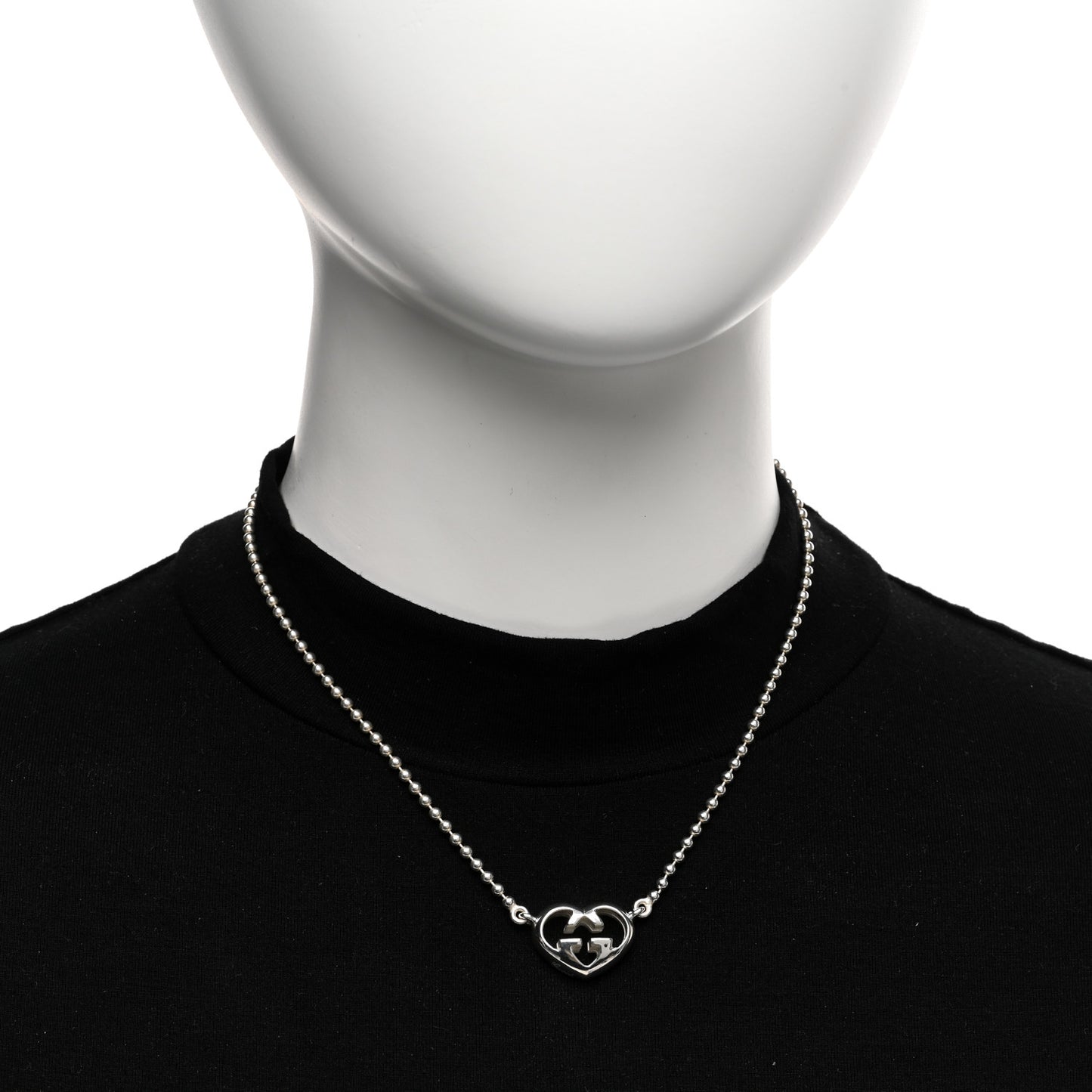 Sterling Silver Britt Heart Station Pendant Necklace