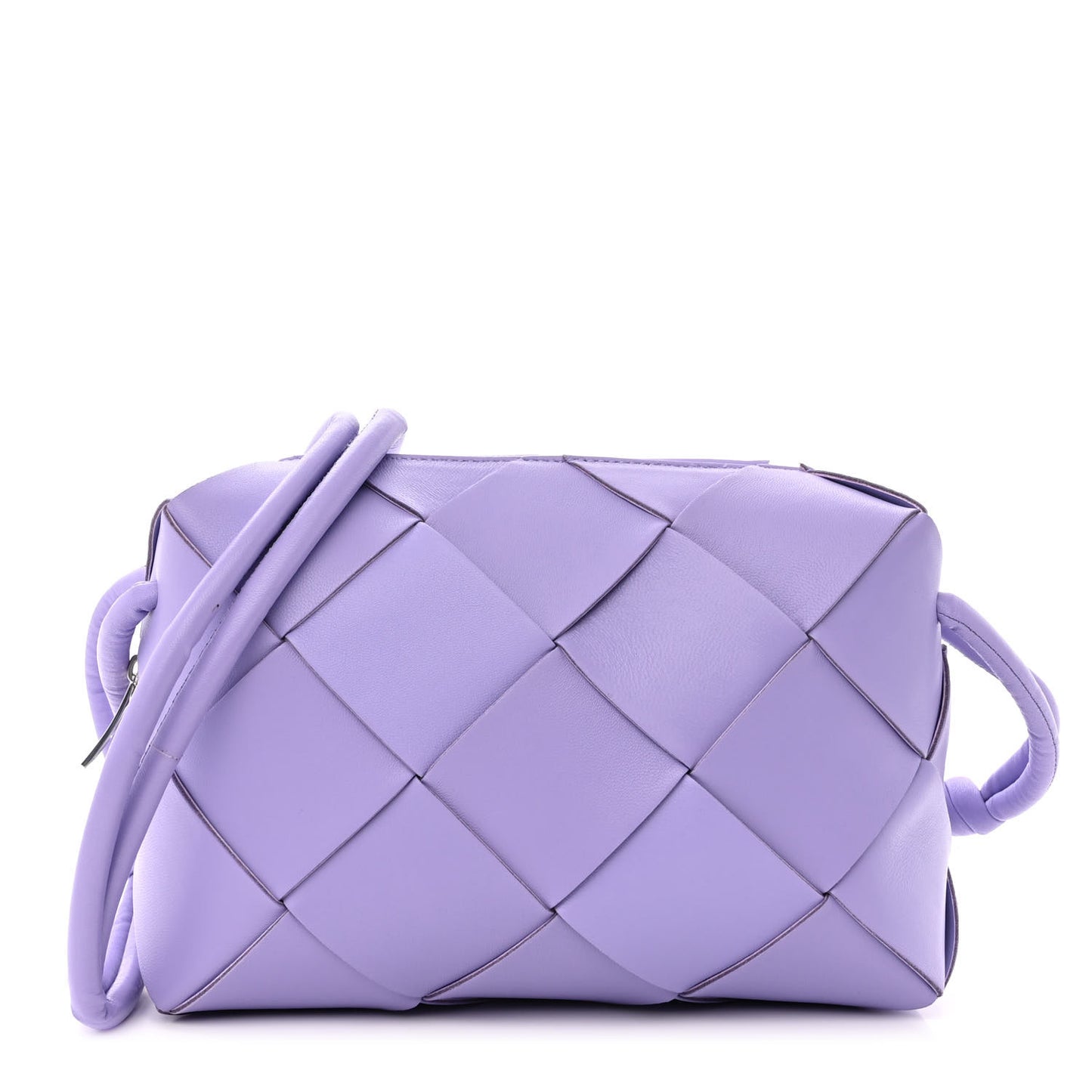 Lambskin Maxi Intreccio Small Cassette Camera Bag Wisteria