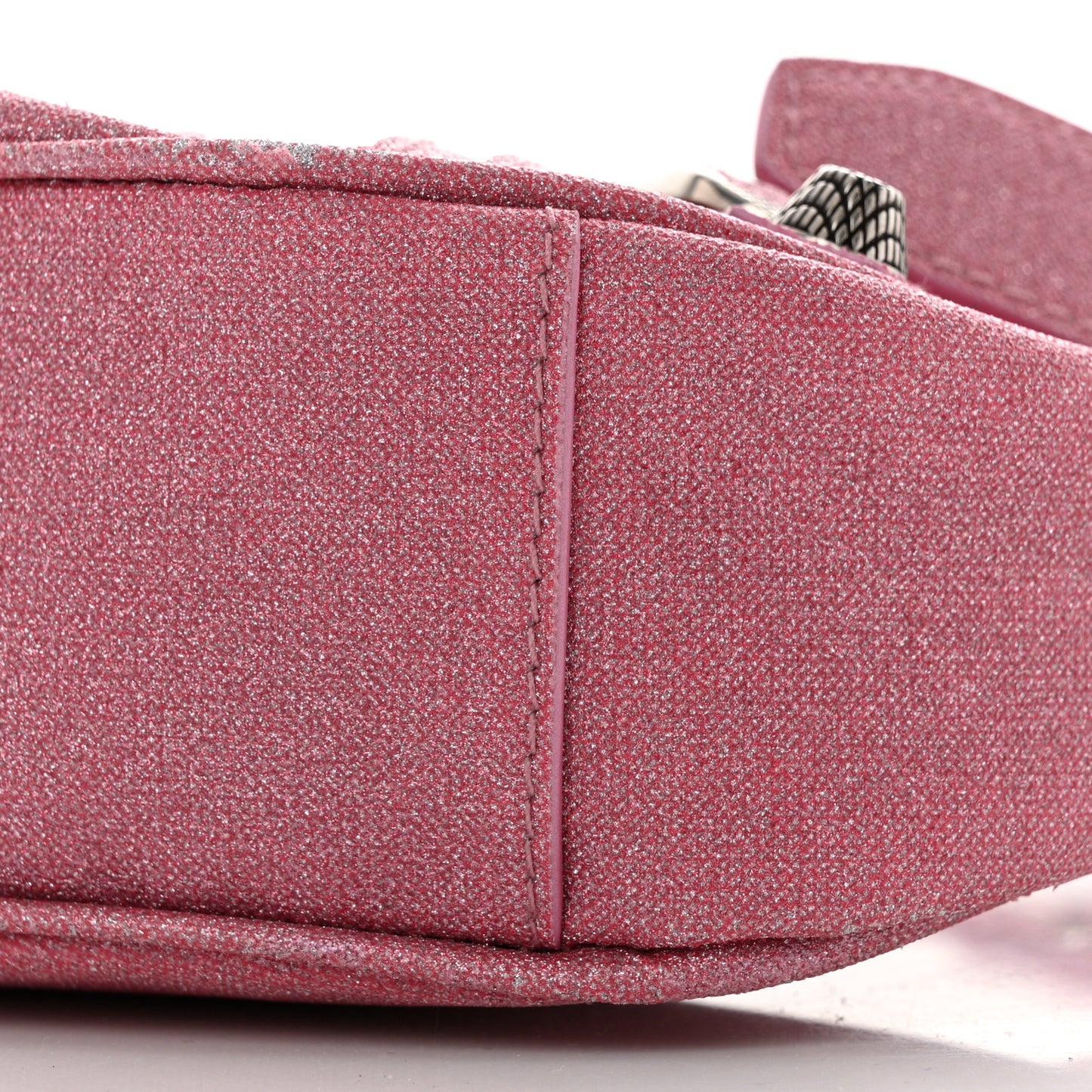 Sparkling Fabric Le Cagole Shoulder Bag XS Sweet Pink