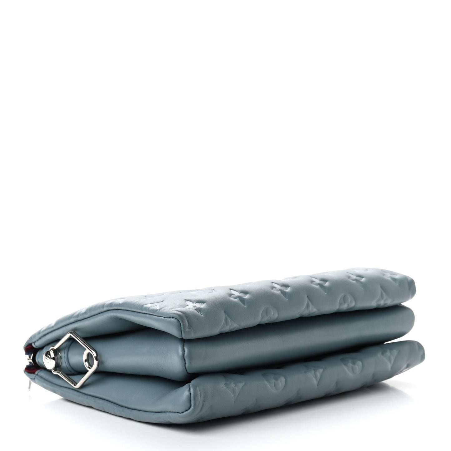 Lambskin Embossed Monogram Coussin PM Blue Glacier