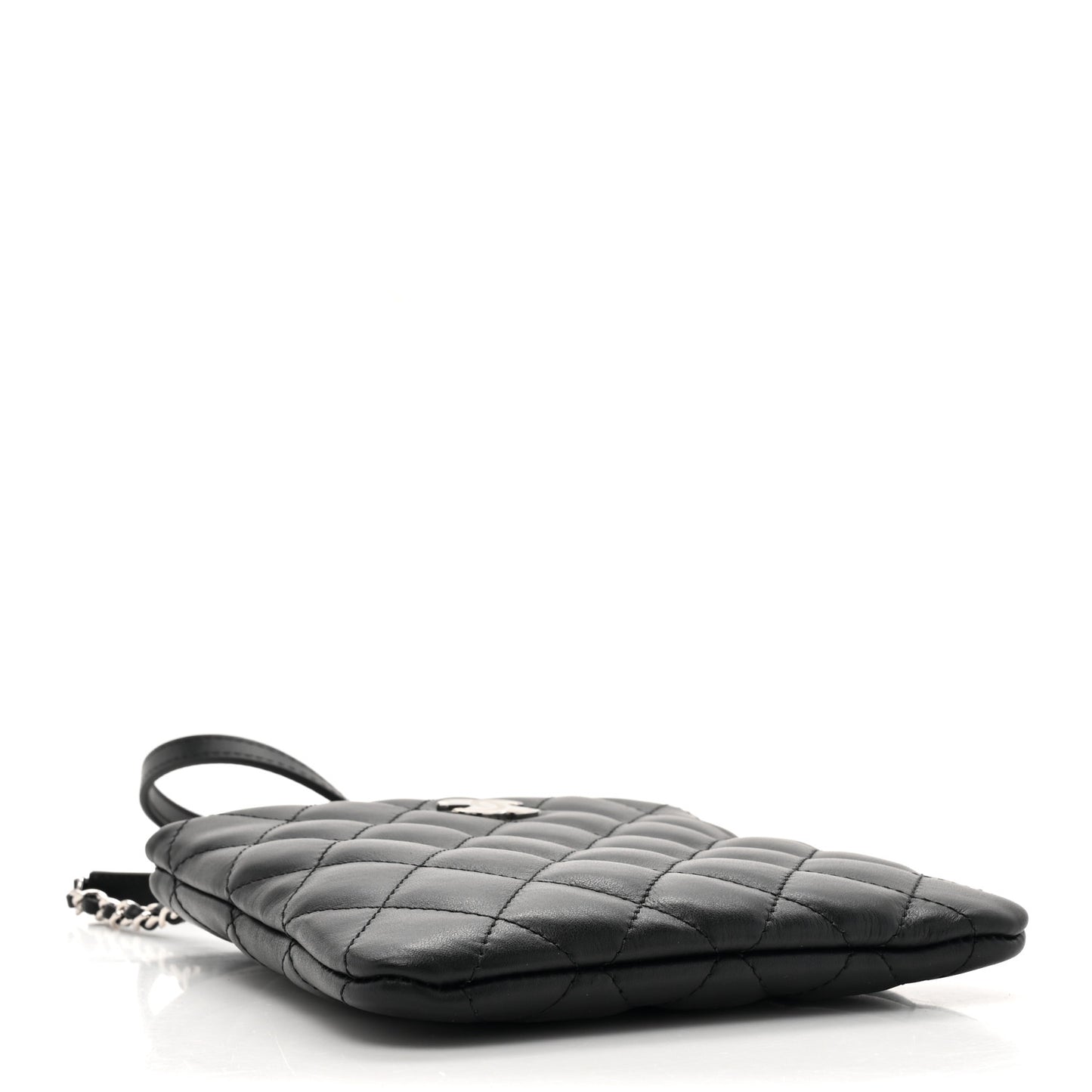 Lambskin Quilted Crossbody Bag Black