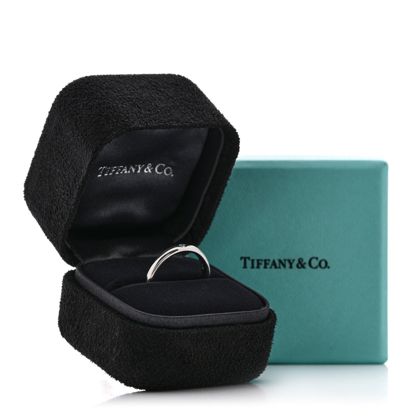 Platinum Diamond Elsa Peretti Band Ring 54 7