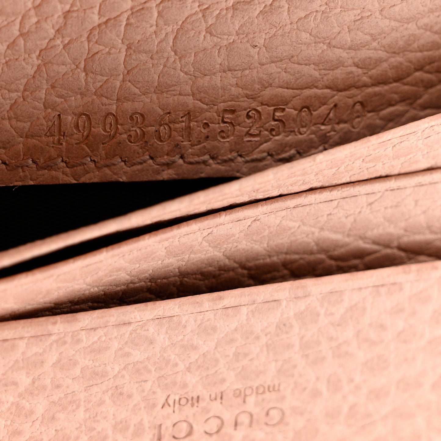 Pebbled Calfskin Butterfly Card Case Perfect Pink