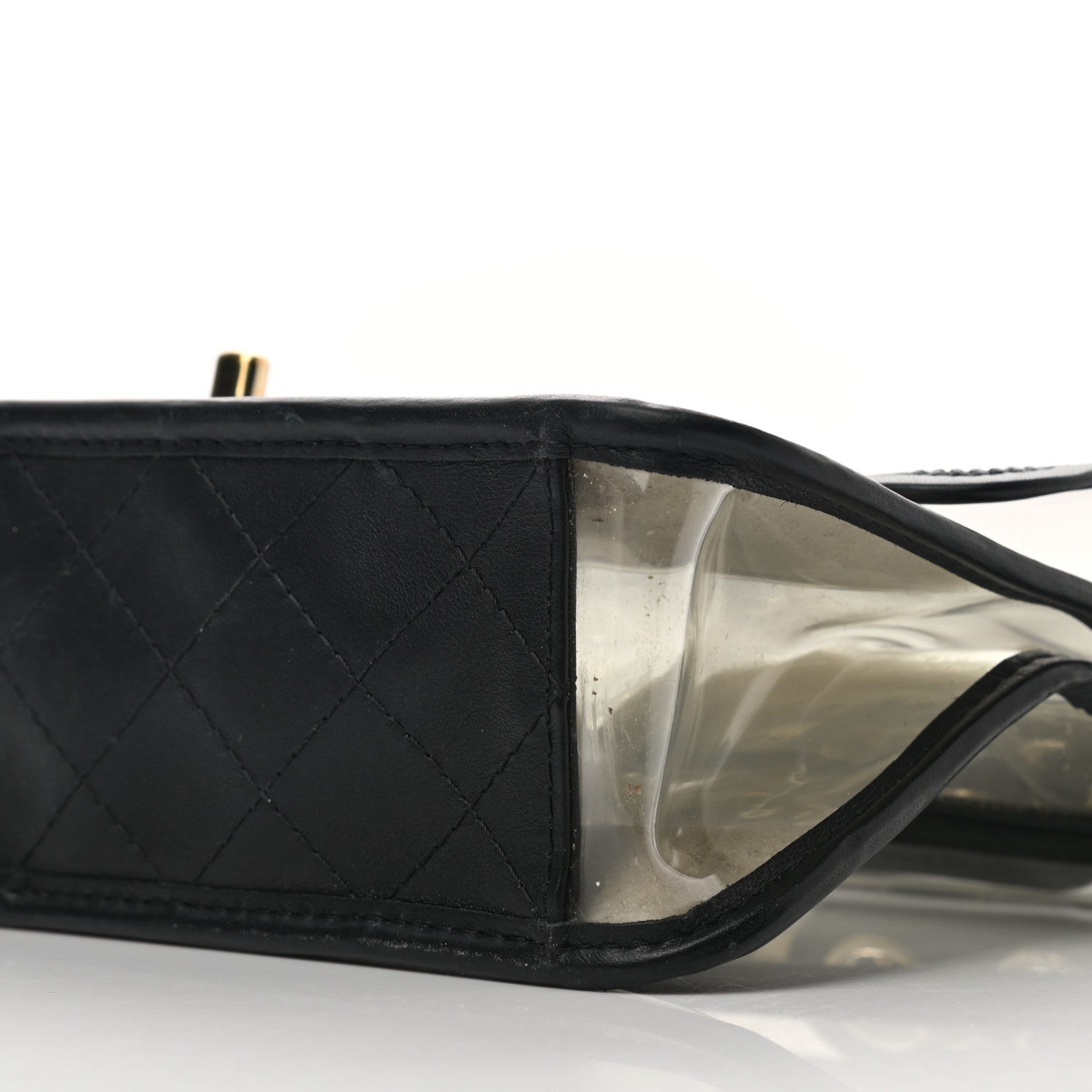 Chanel Lambskin PVC Sand By The Sea Flap With Pearl Strap Black 10 of 12
