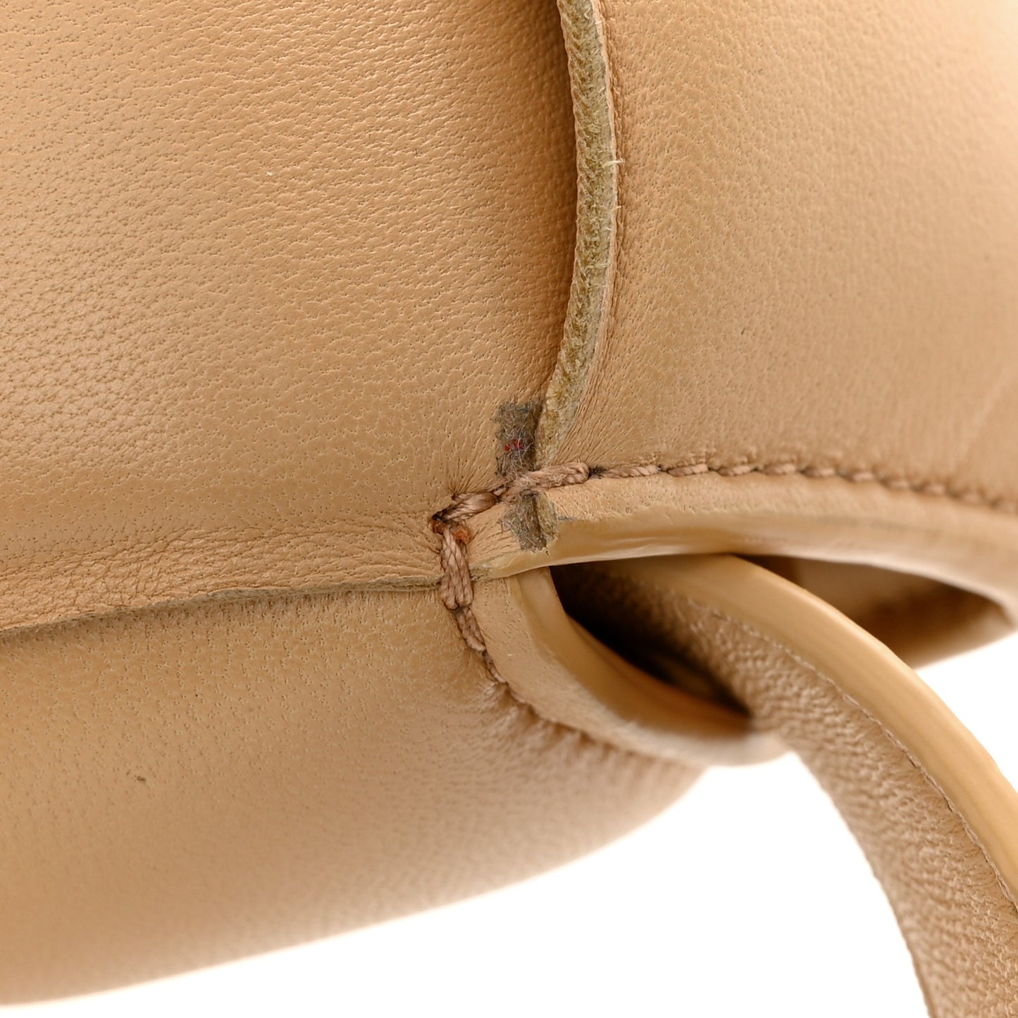 Nappa Maxi Intreccio Padded Cassette Crossbody Bag Almond