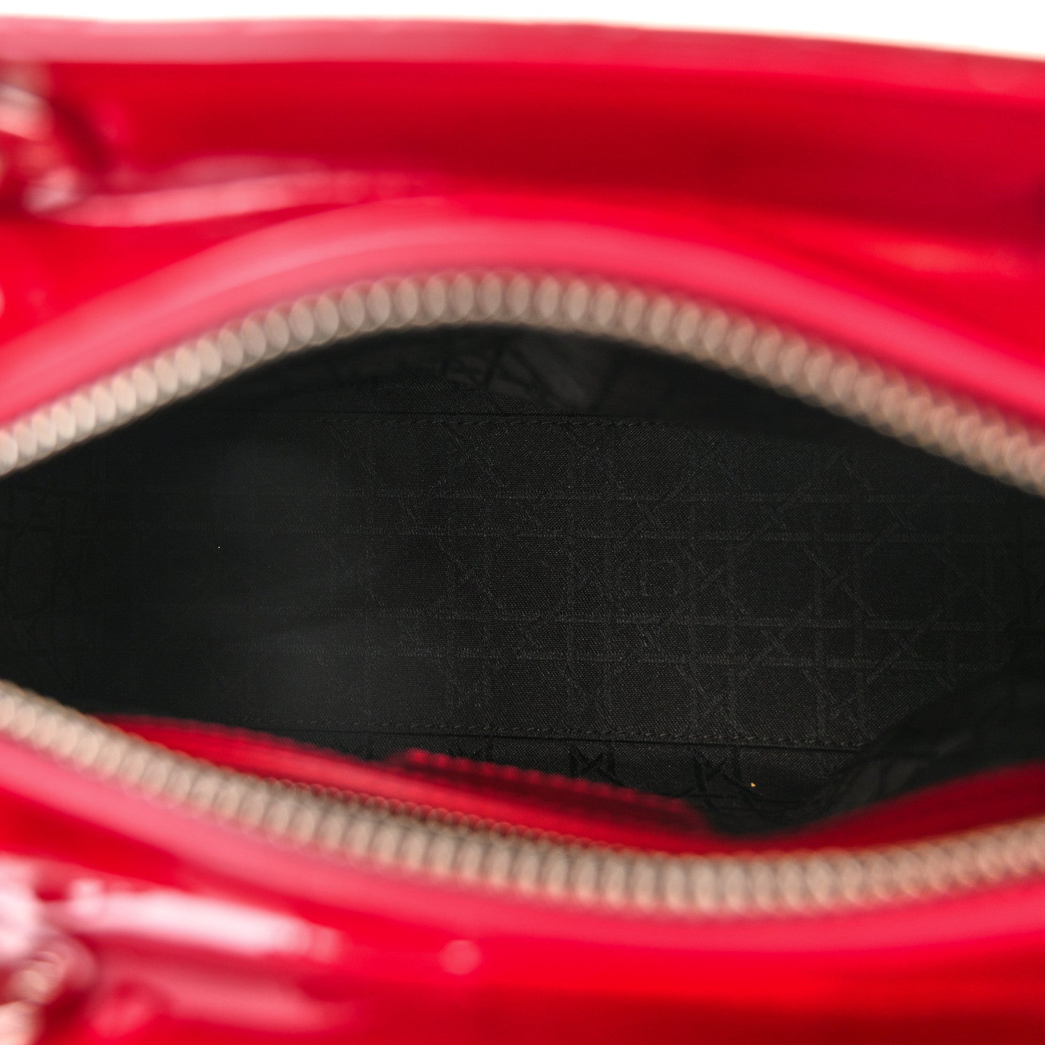 Christian Dior Patent Cannage Medium Lady Dior Red 5 of 10