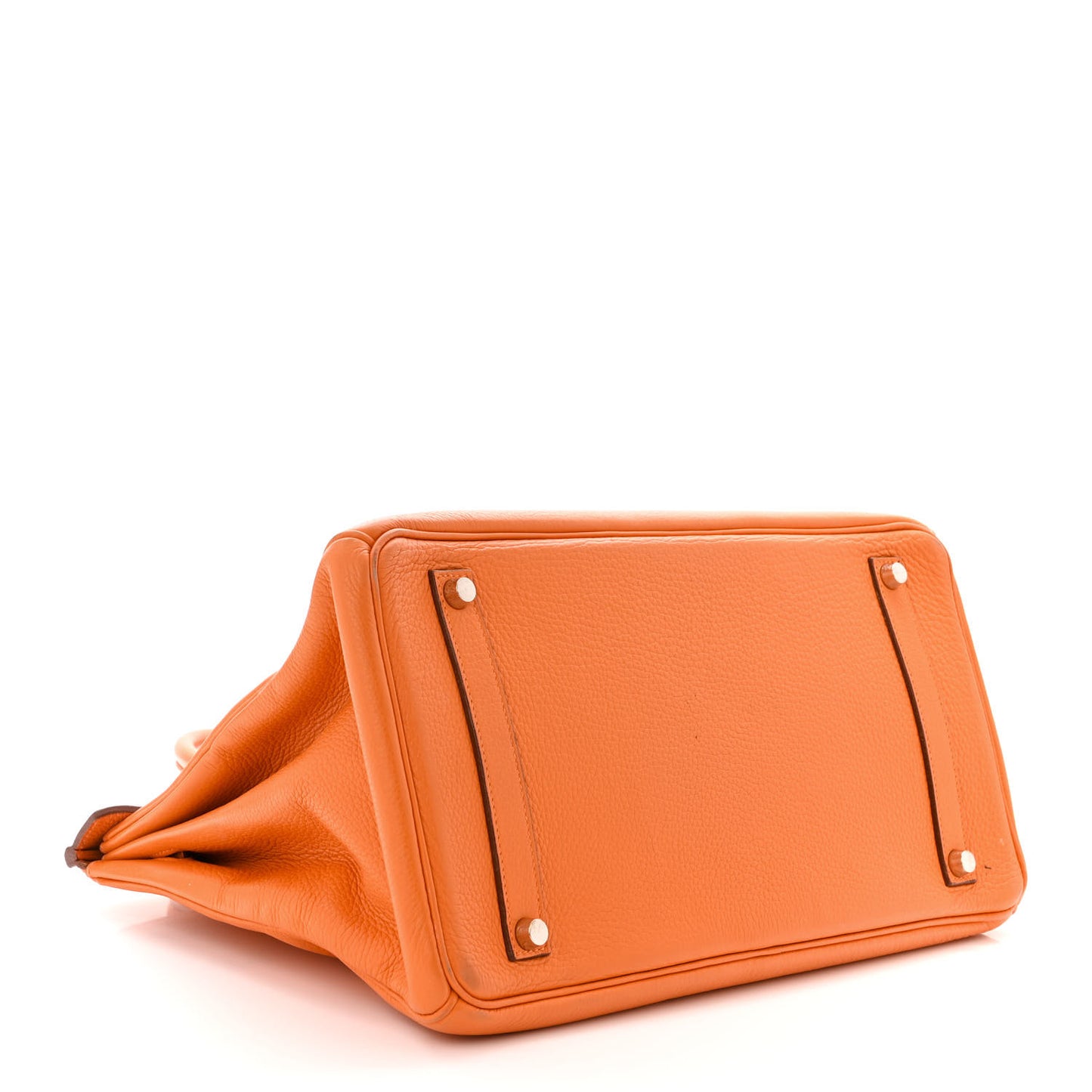 Taurillon Clemence Birkin 35 Orange