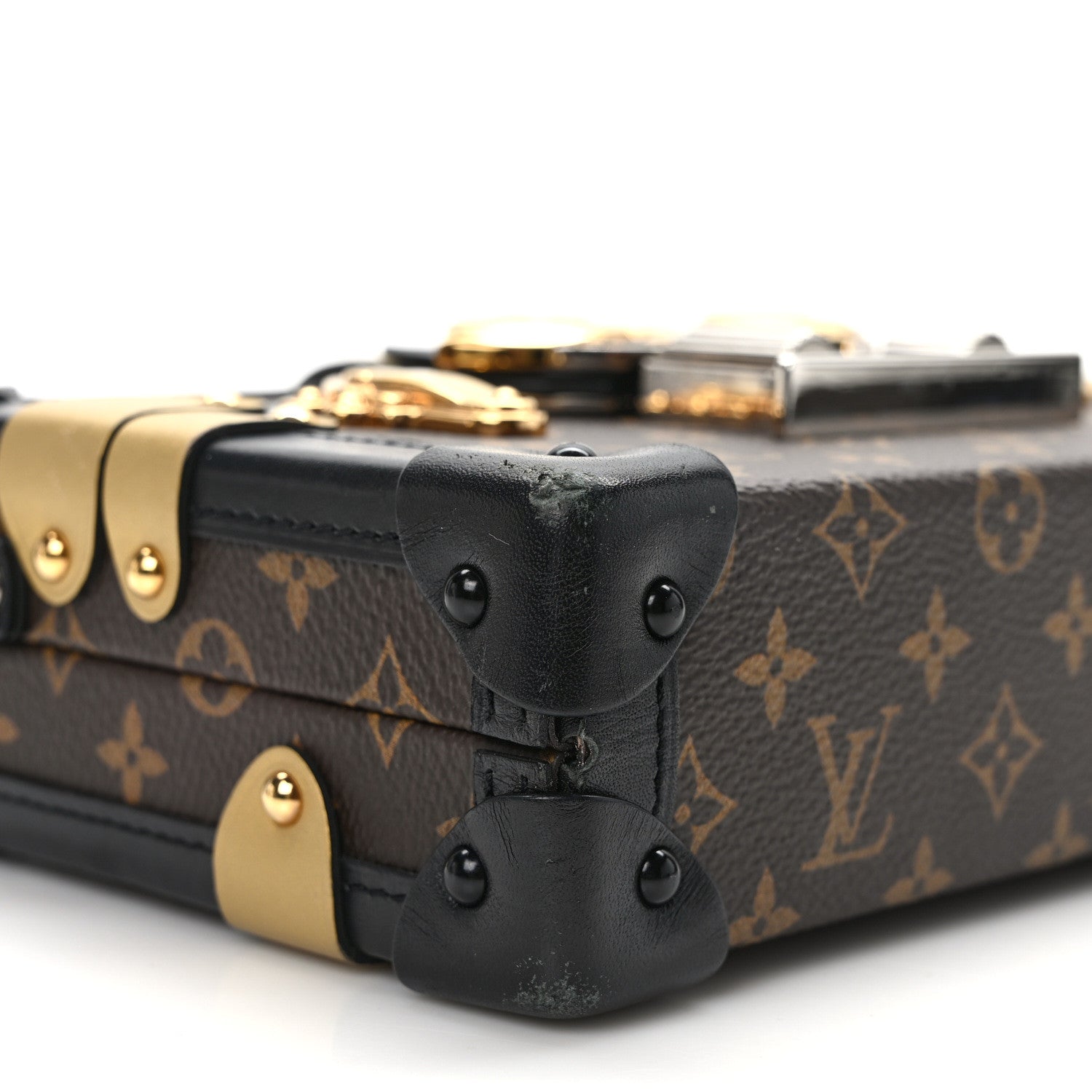 Louis Vuitton Monogram Column Petite Malle Black 8 of 11