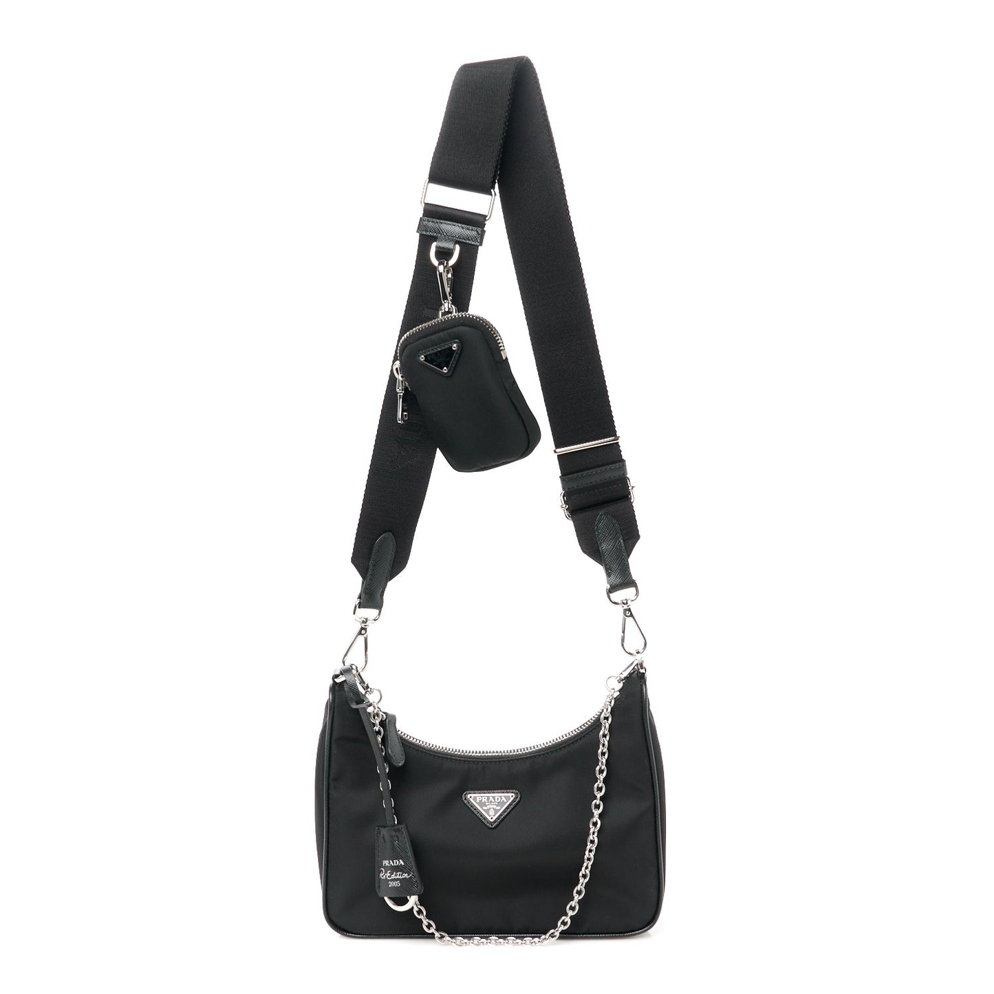 Nylon Re-Edition 2005 Shoulder Bag Black