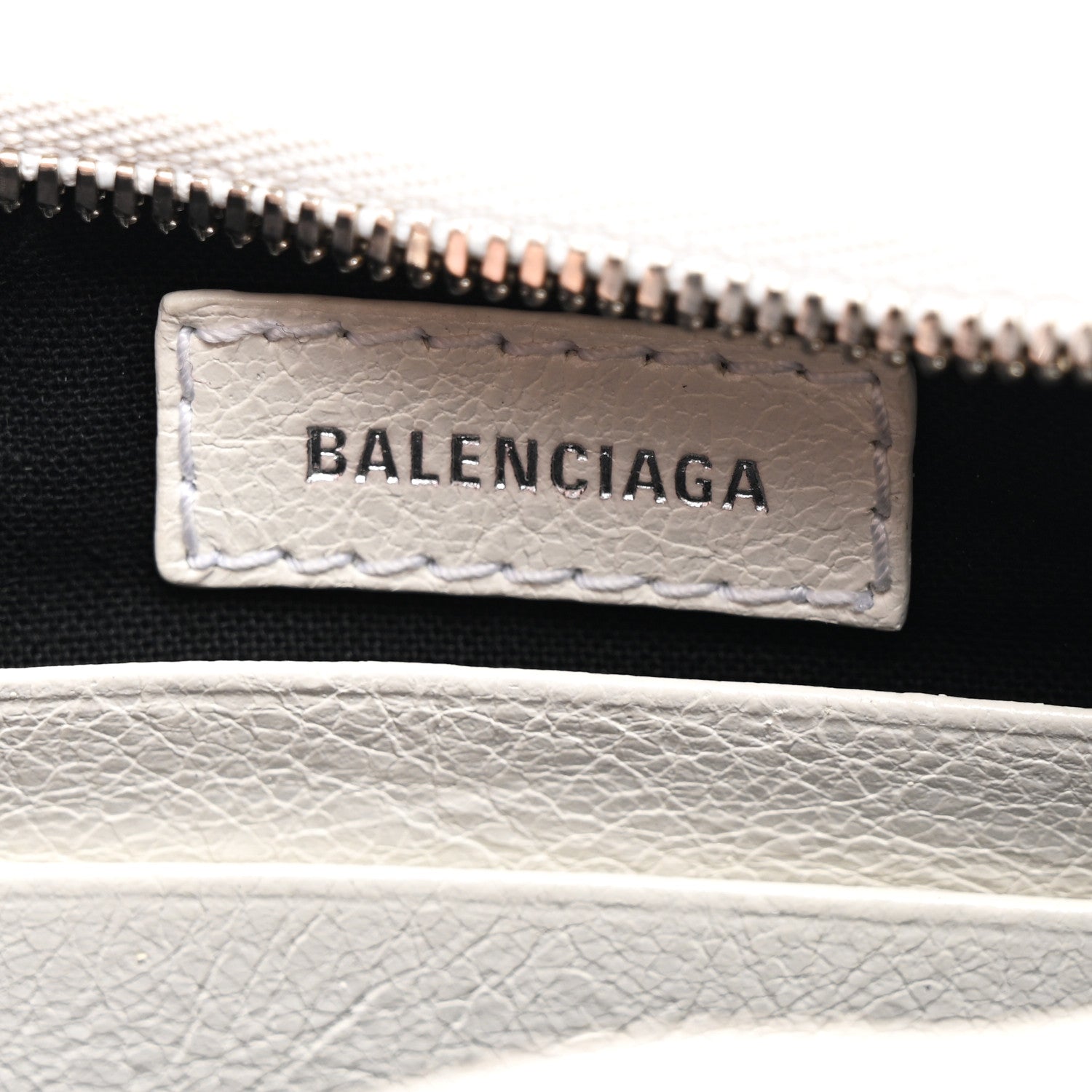 Balenciaga Agneau Arena Le Cagole Mini Purse With Chain Optic White 6 of 19