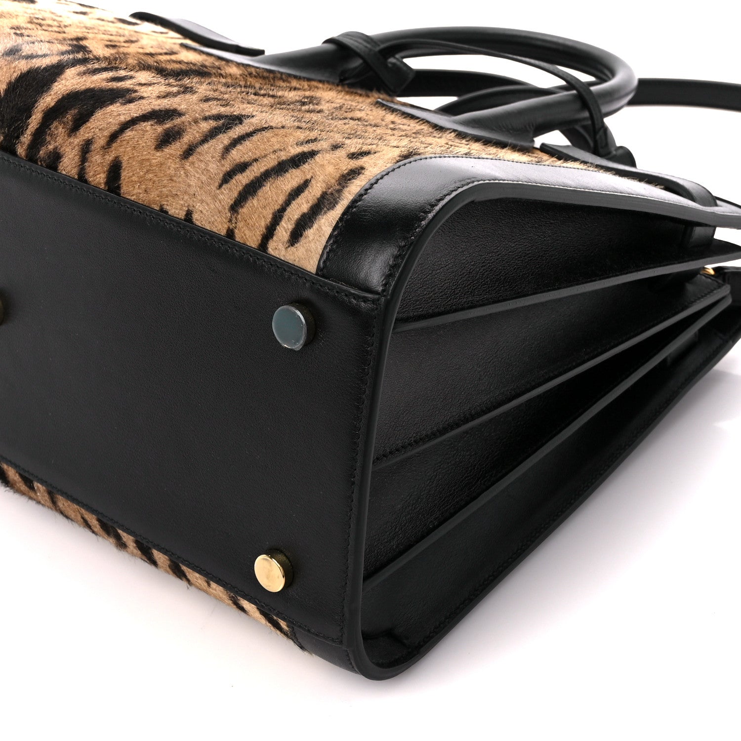 Saint Laurent Calf Hair Leopard Print Small Sac De Jour Black 12 of 12
