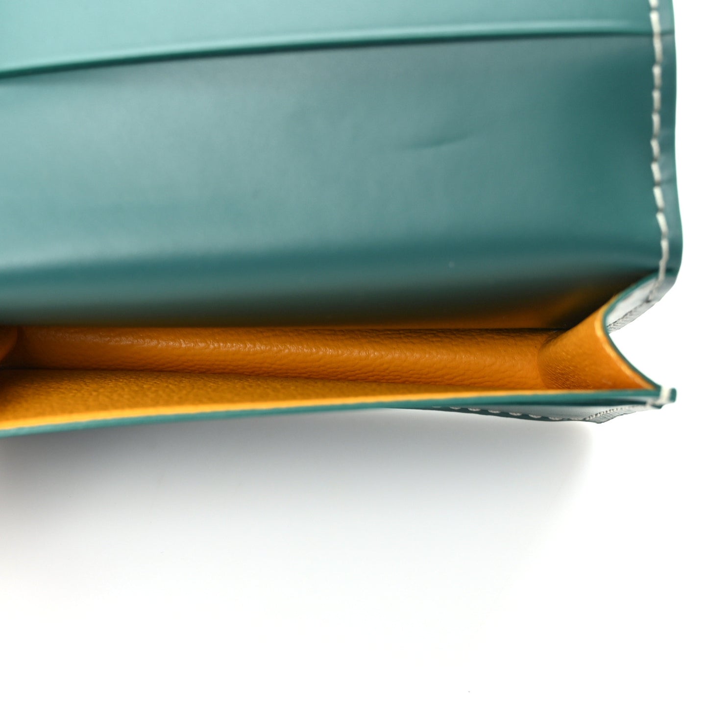 Goyardine Business Card Holder Green