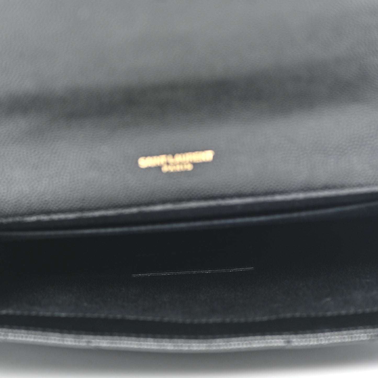 Grain De Poudre Matelasse Chevron Monogram Envelope Clutch Black