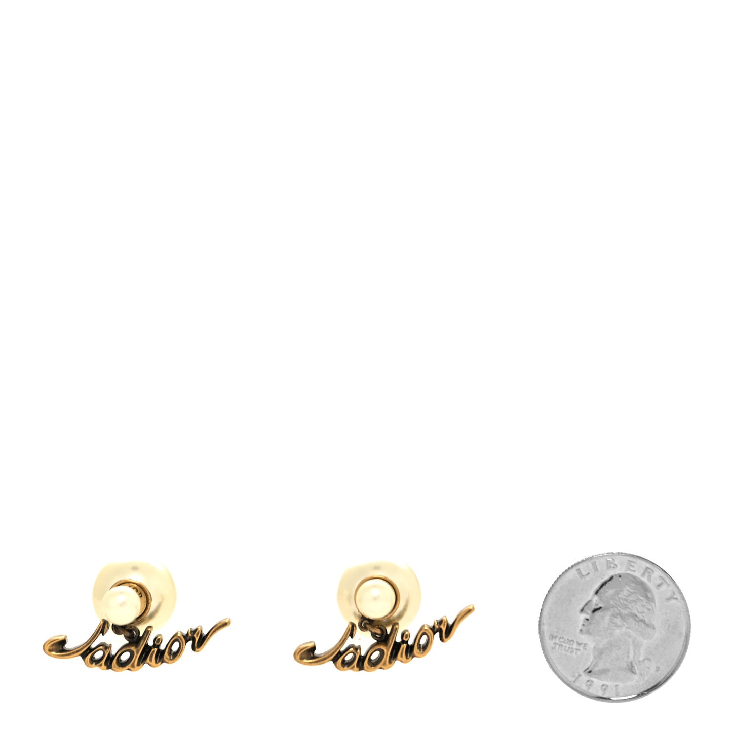 Pearl J'Adior Tribal Earrings Gold