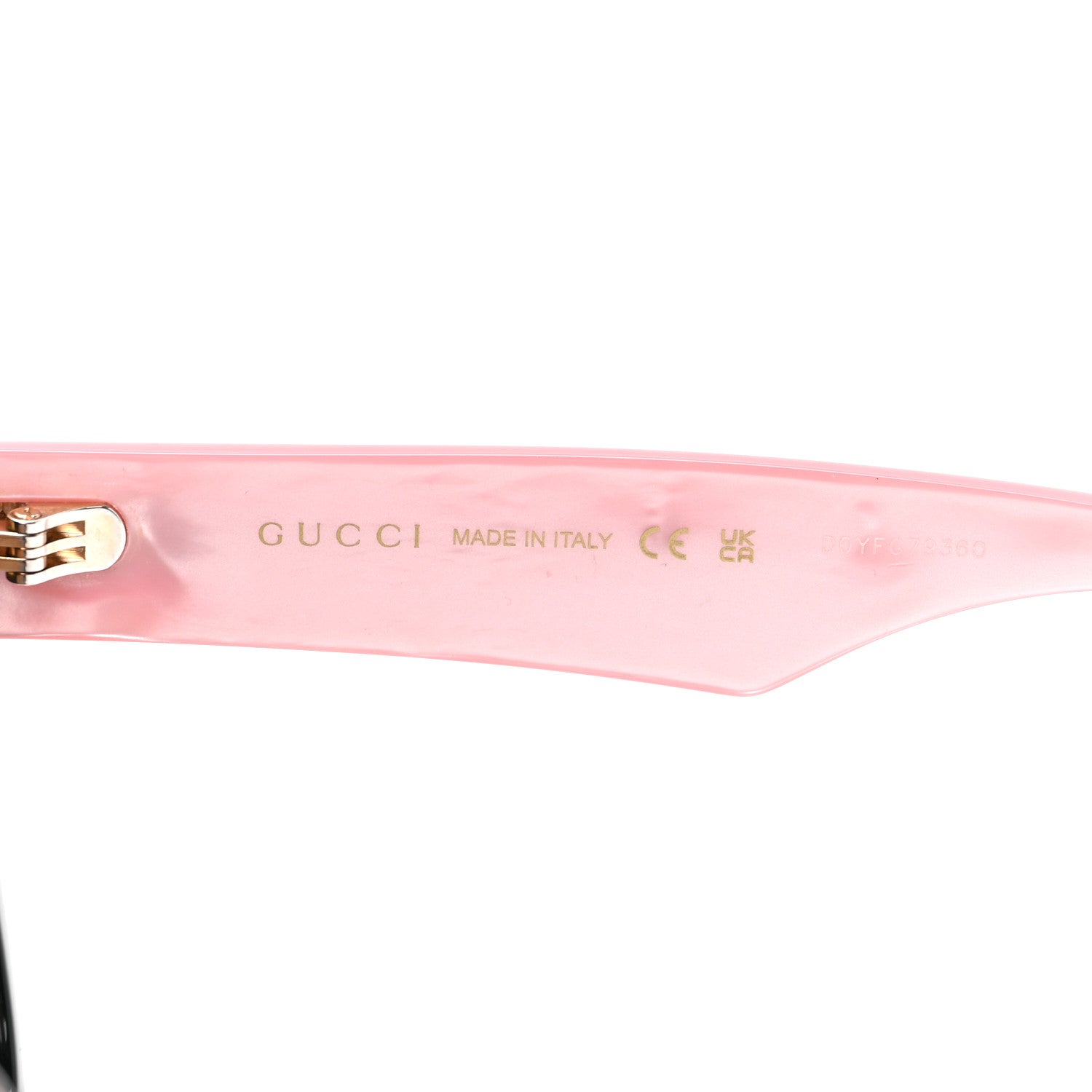 Gucci Rectangle 52mm Frame Sunglasses GG0998/S Black Pink 5 of 6