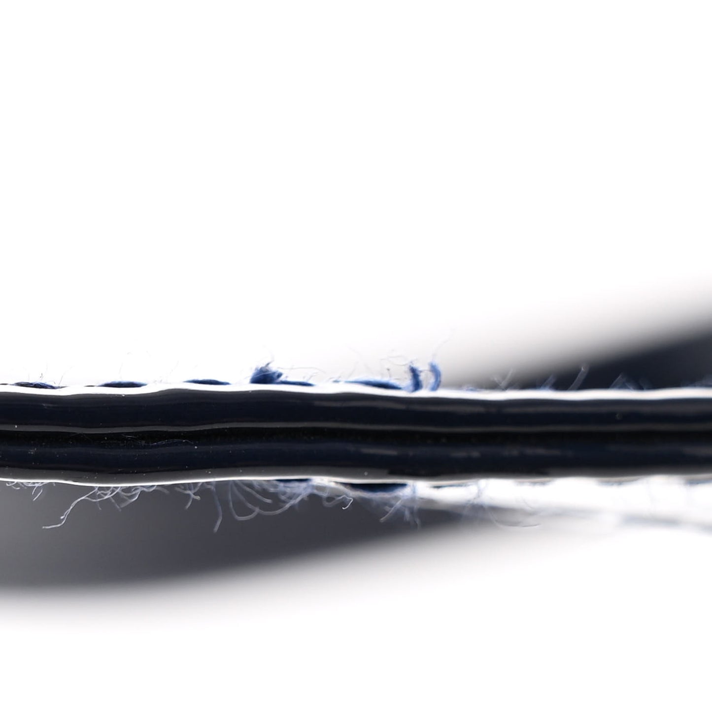 Patent Cannage Medium Lady Dior Navy Blue