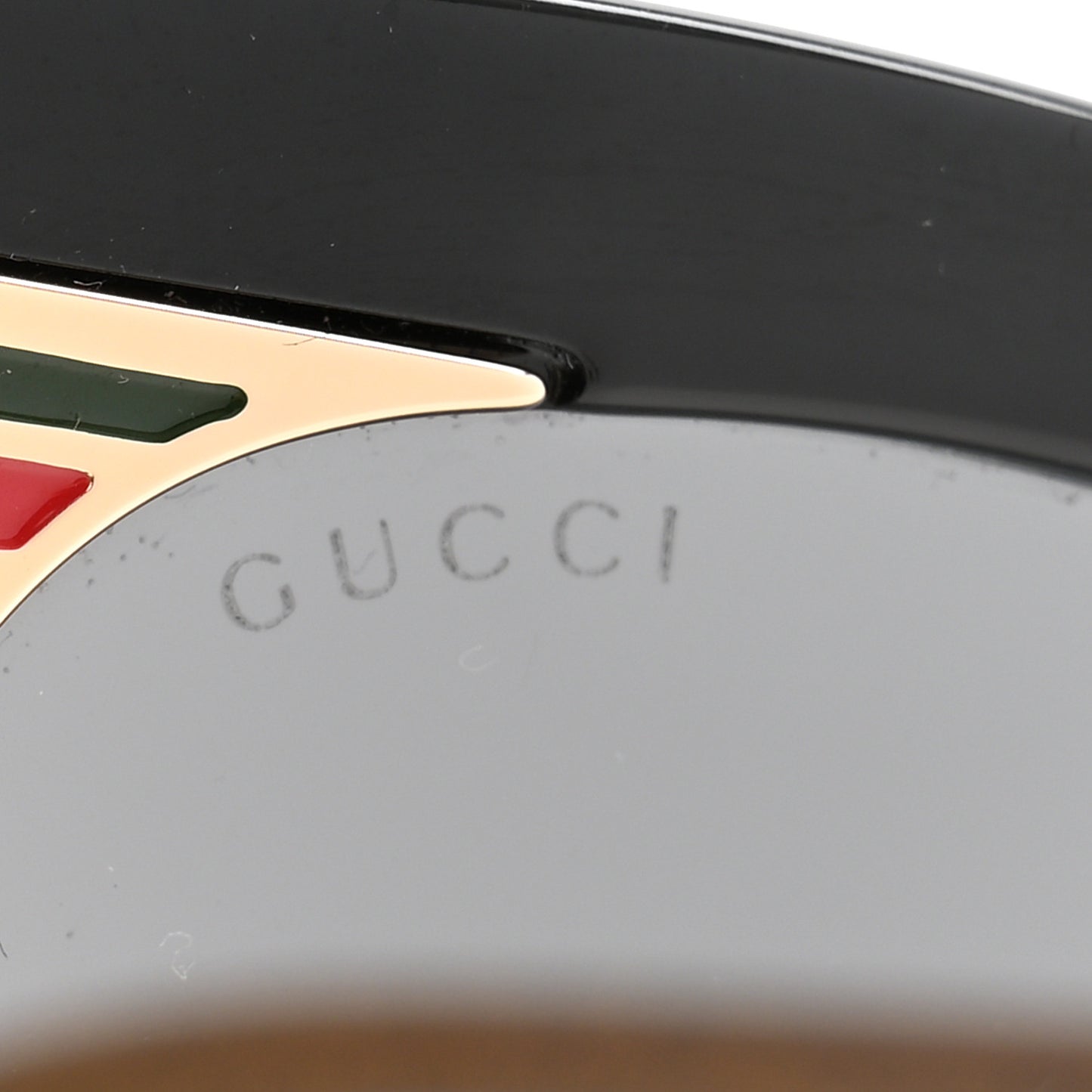Acetate Square Frame Web Sunglasses GG0281SA Black