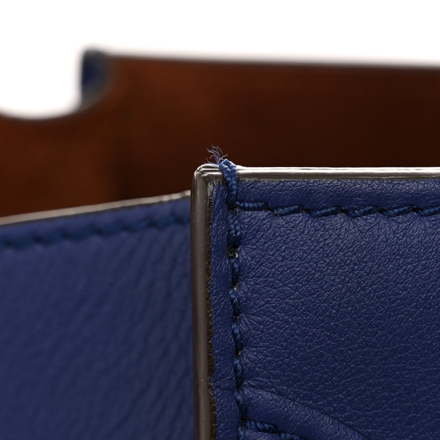 Grained Calfskin Medium Phantom Luggage Indigo