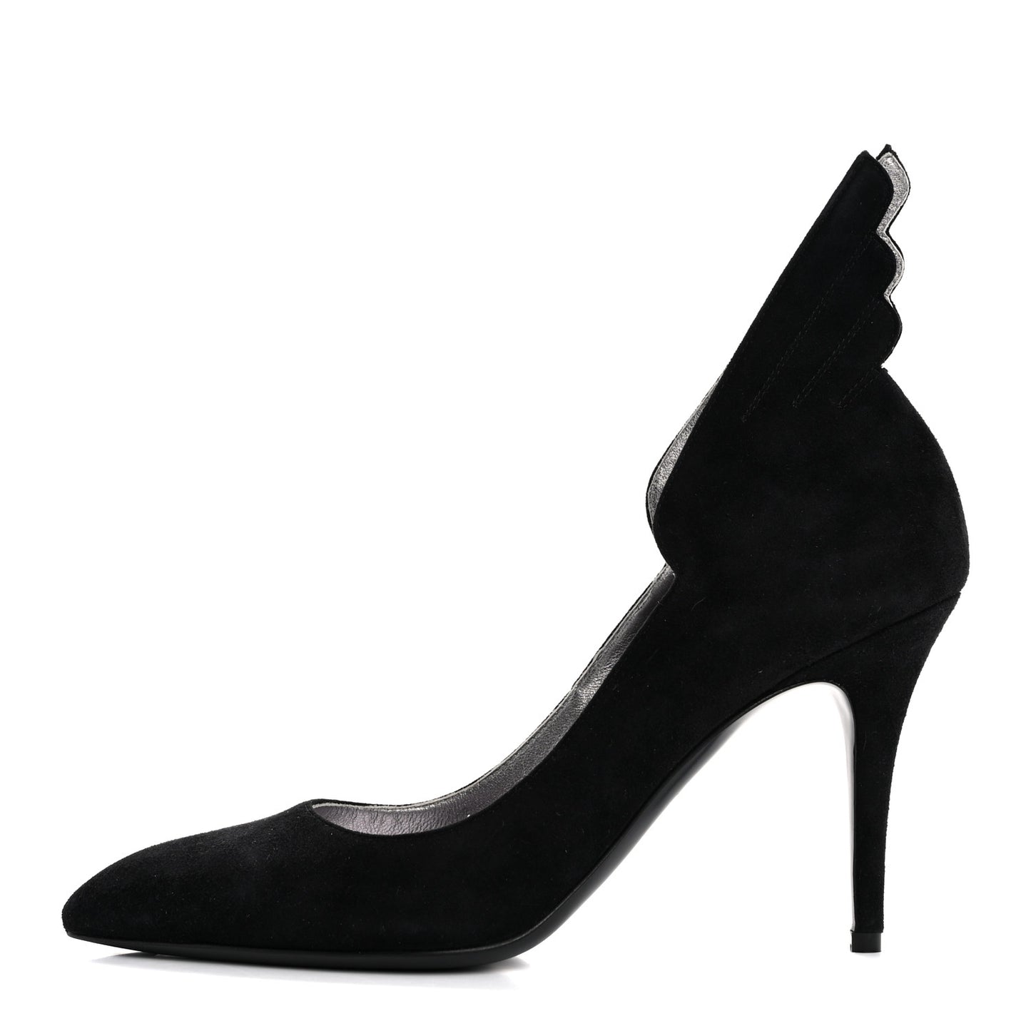 Suede Goatskin Victoire 90 Pumps 38 Black