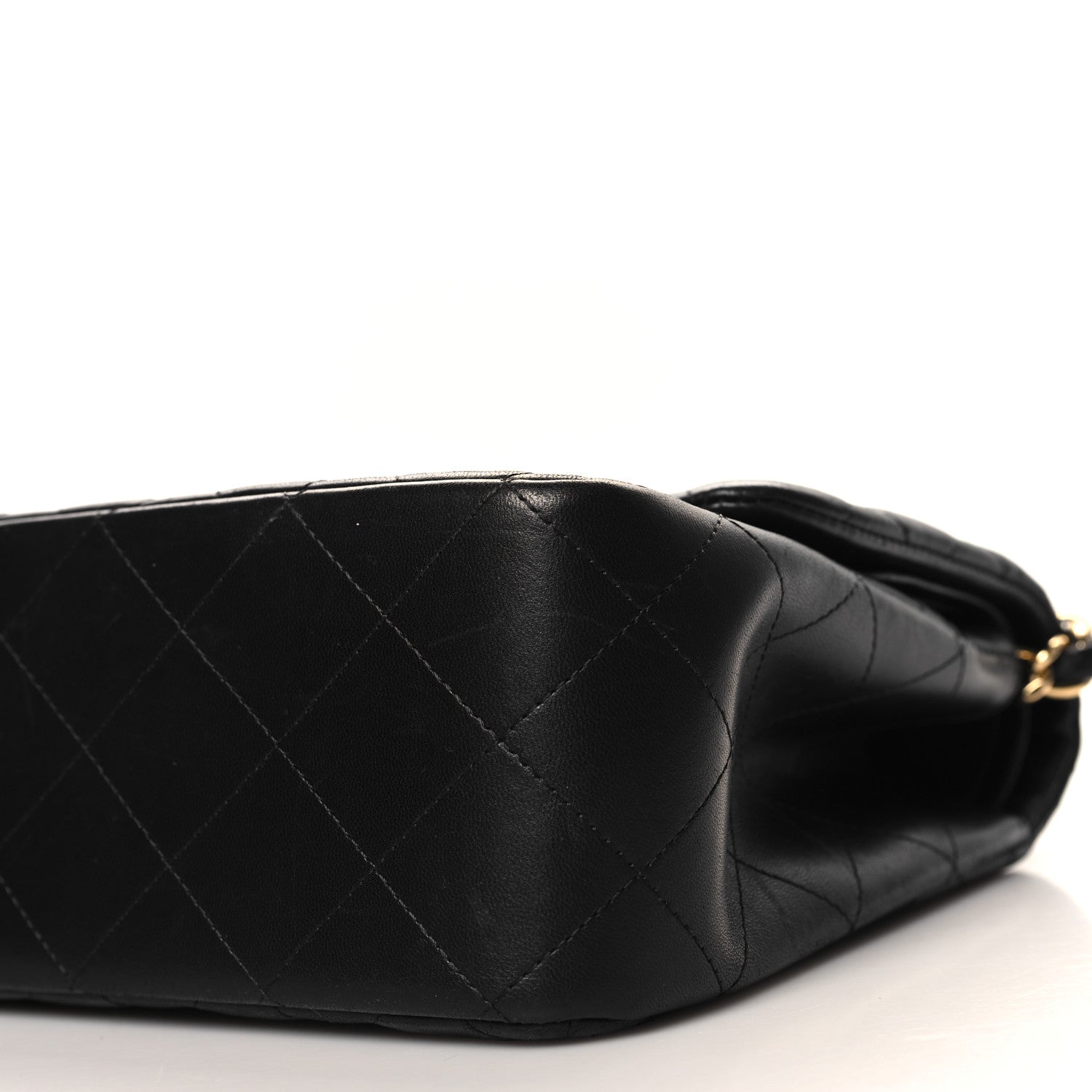 Chanel Lambskin Quilted Jumbo Double Flap Black 10 of 11