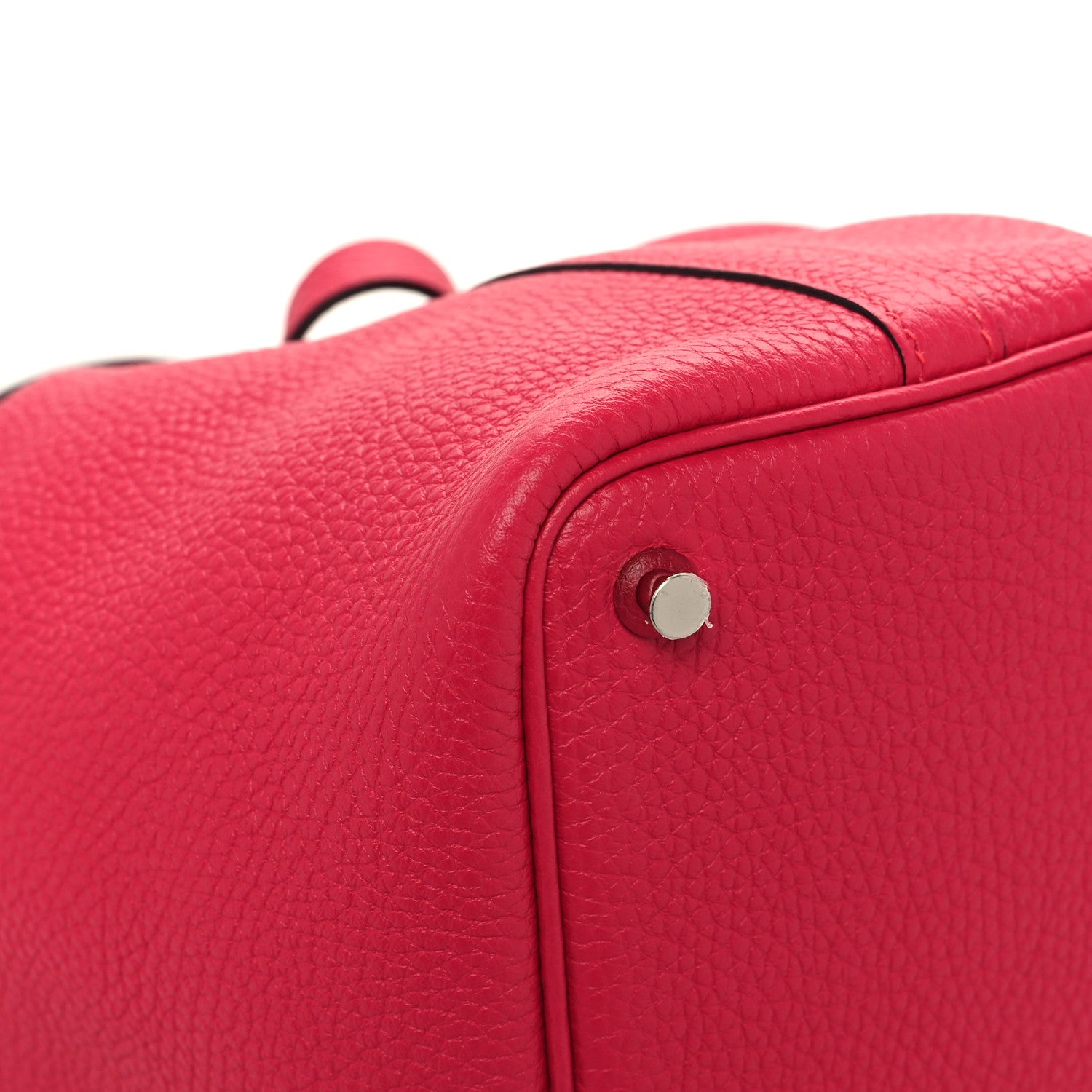 Hermes Taurillon Clemence Matte Alligator Picotin Lock Touch 18 PM Rose Mexico 9 of 13