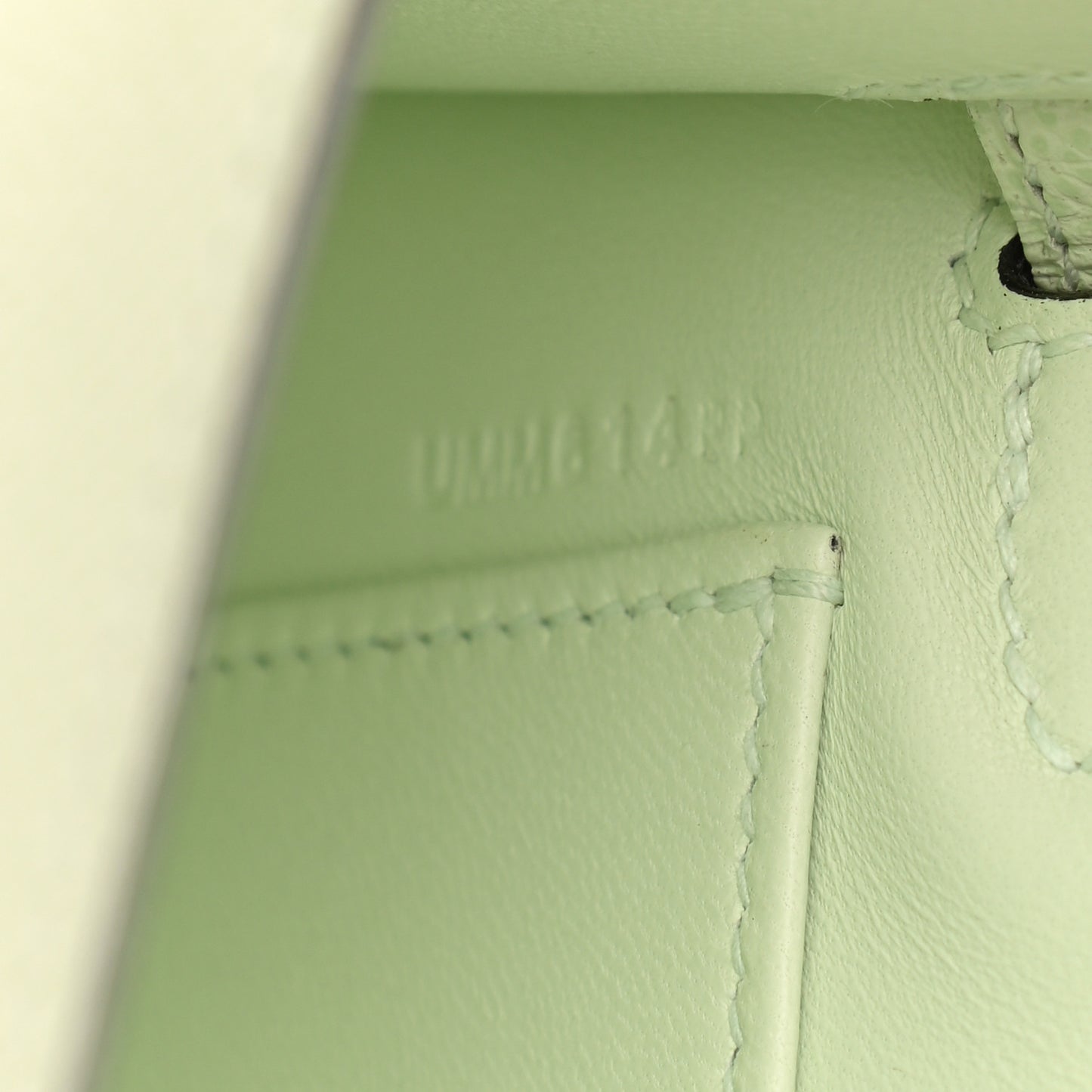 Epsom Mini Kelly Sellier 20 Vert Fizz