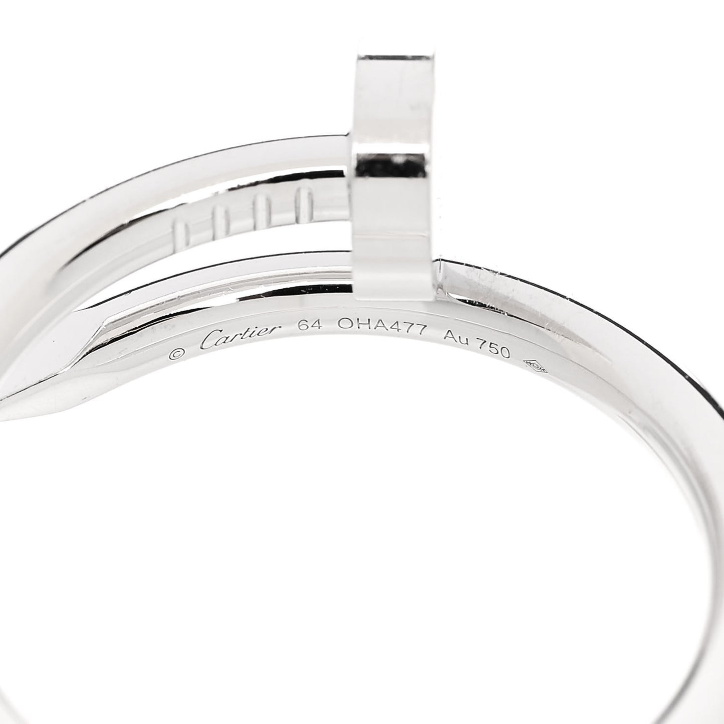 18K White Gold Juste Un Clou Ring 64 10.75