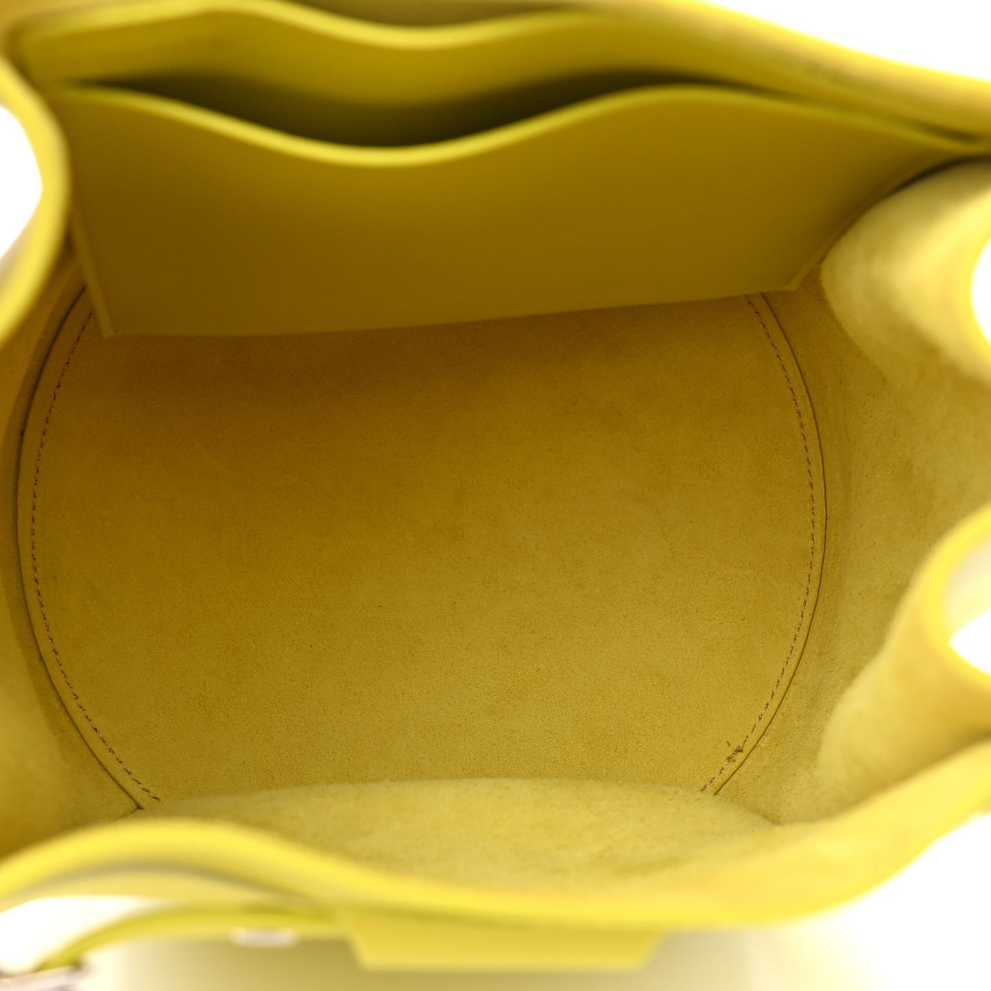 Smooth Calfskin Long Strap Big Bucket Bag Mimosa