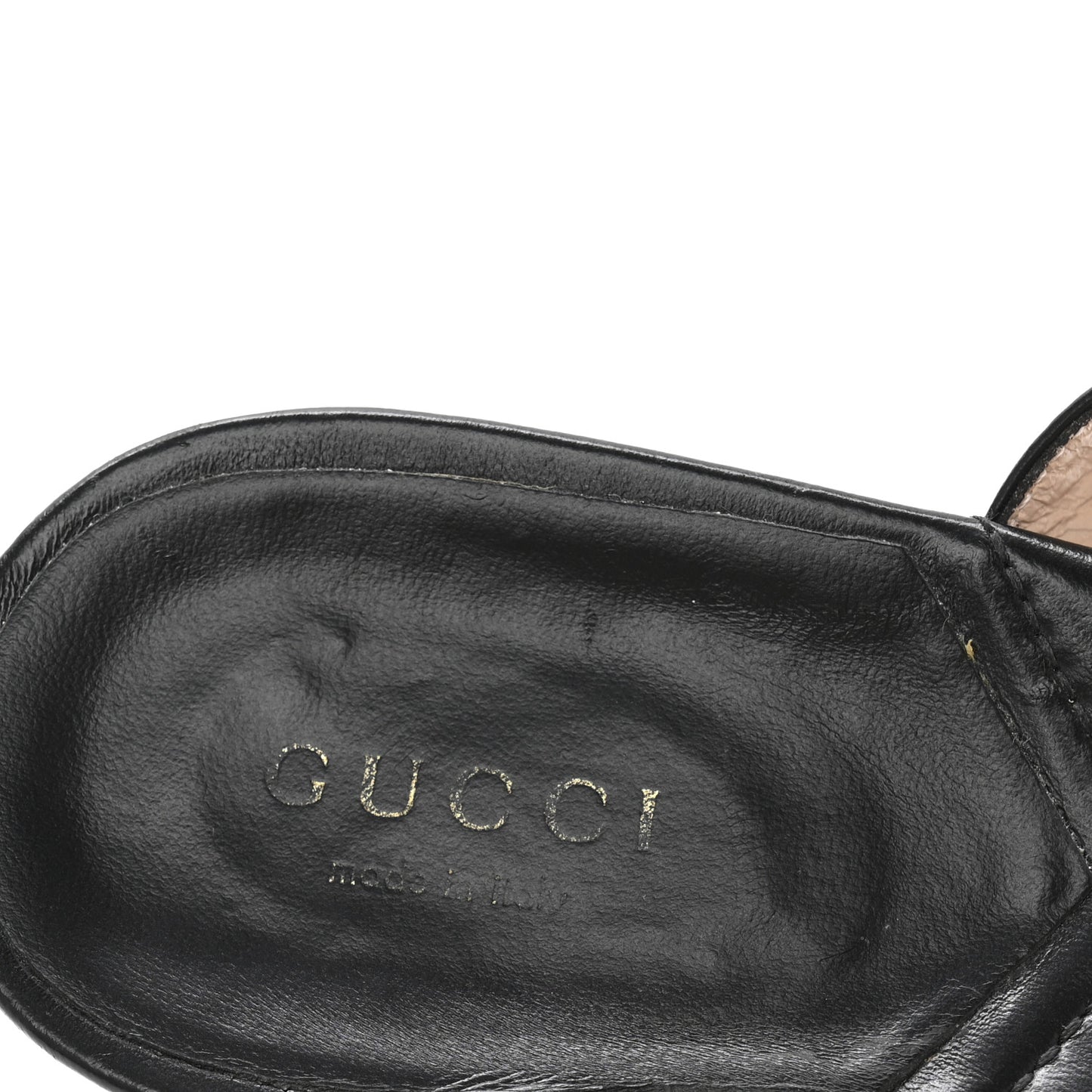 Nappa Matelasse Double G 35mm Thong Sandals 40.5 Black