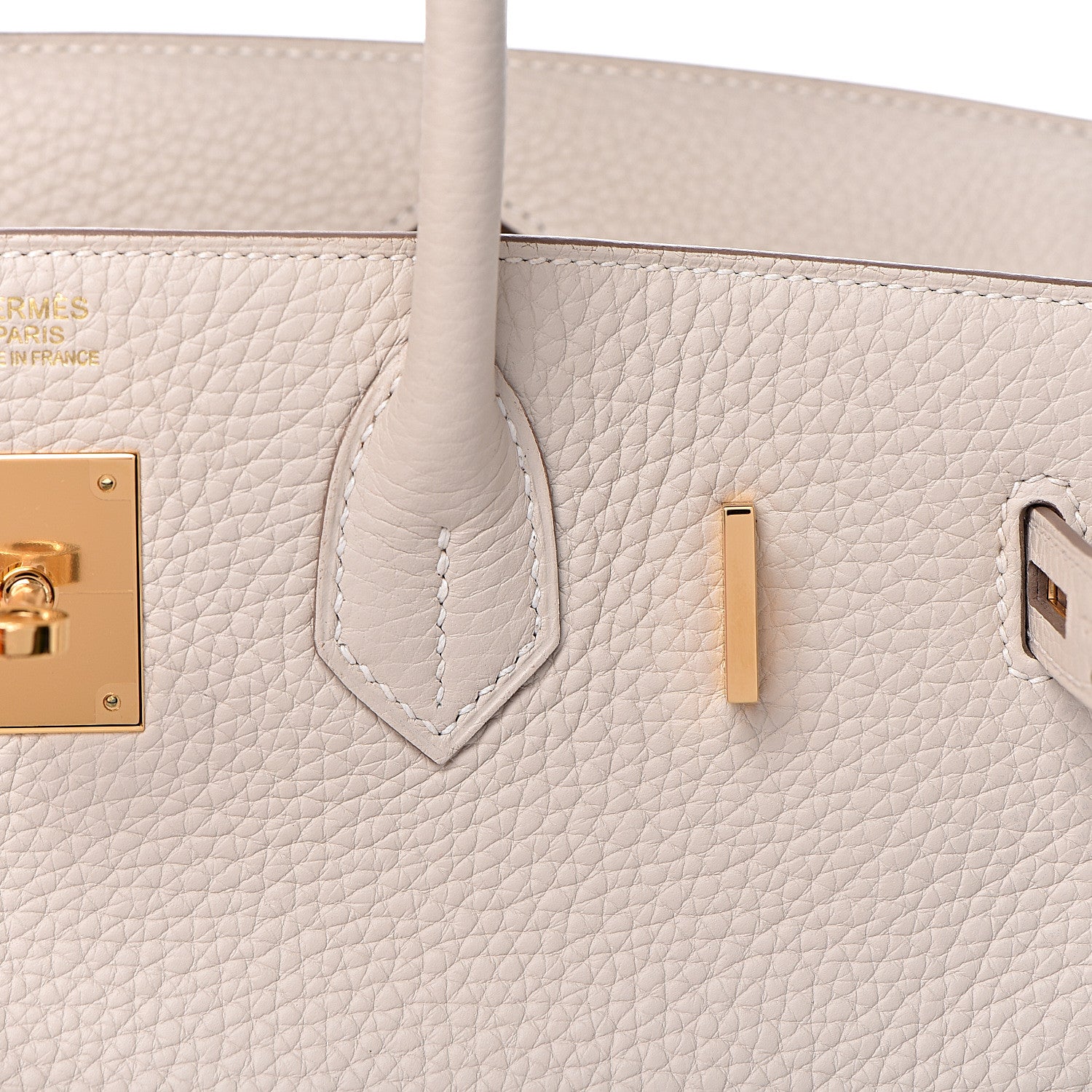 Hermes Taurillon Clemence Birkin 30 Craie 14 of 38