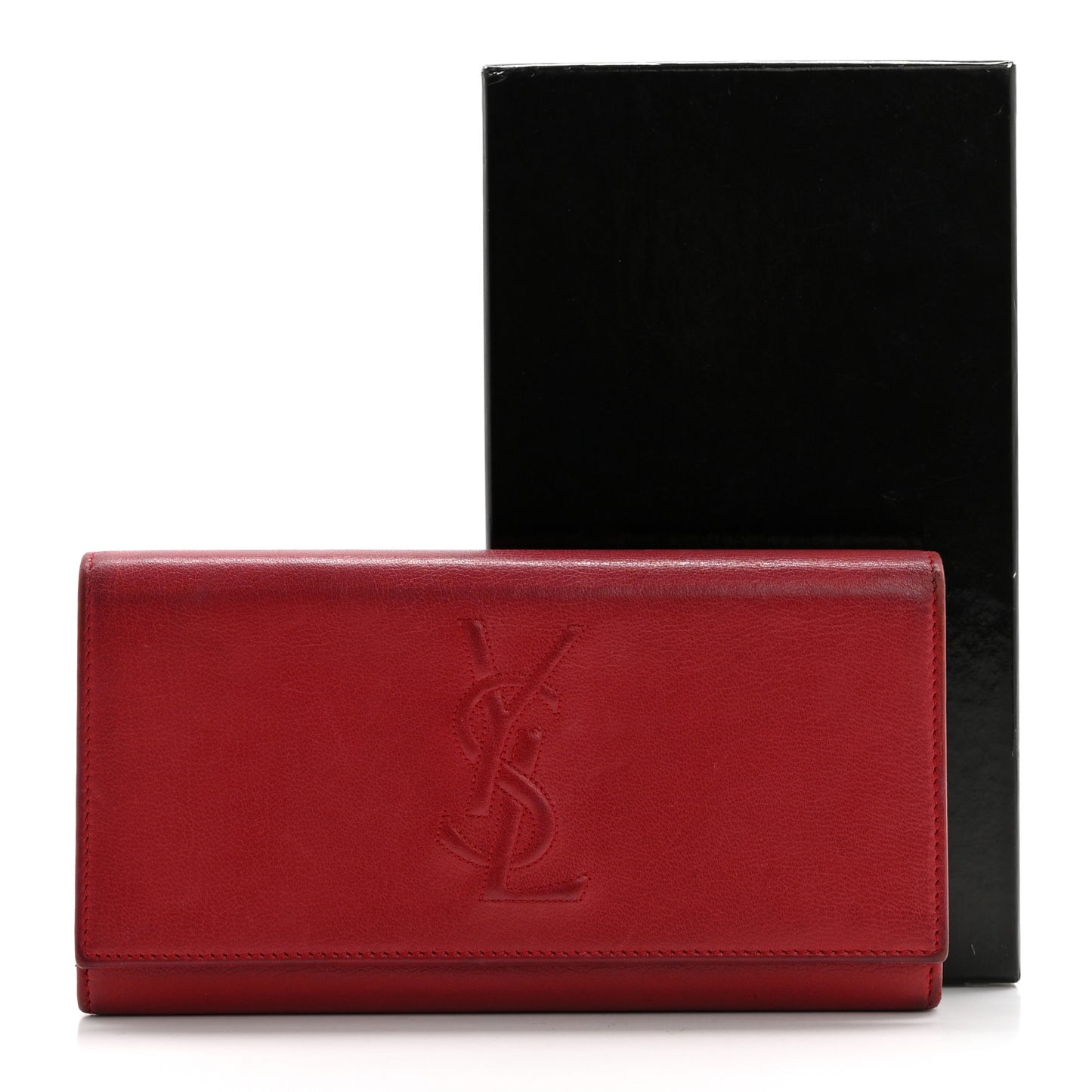 Goatskin Belle De Jour Flap Wallet Rouge Orient