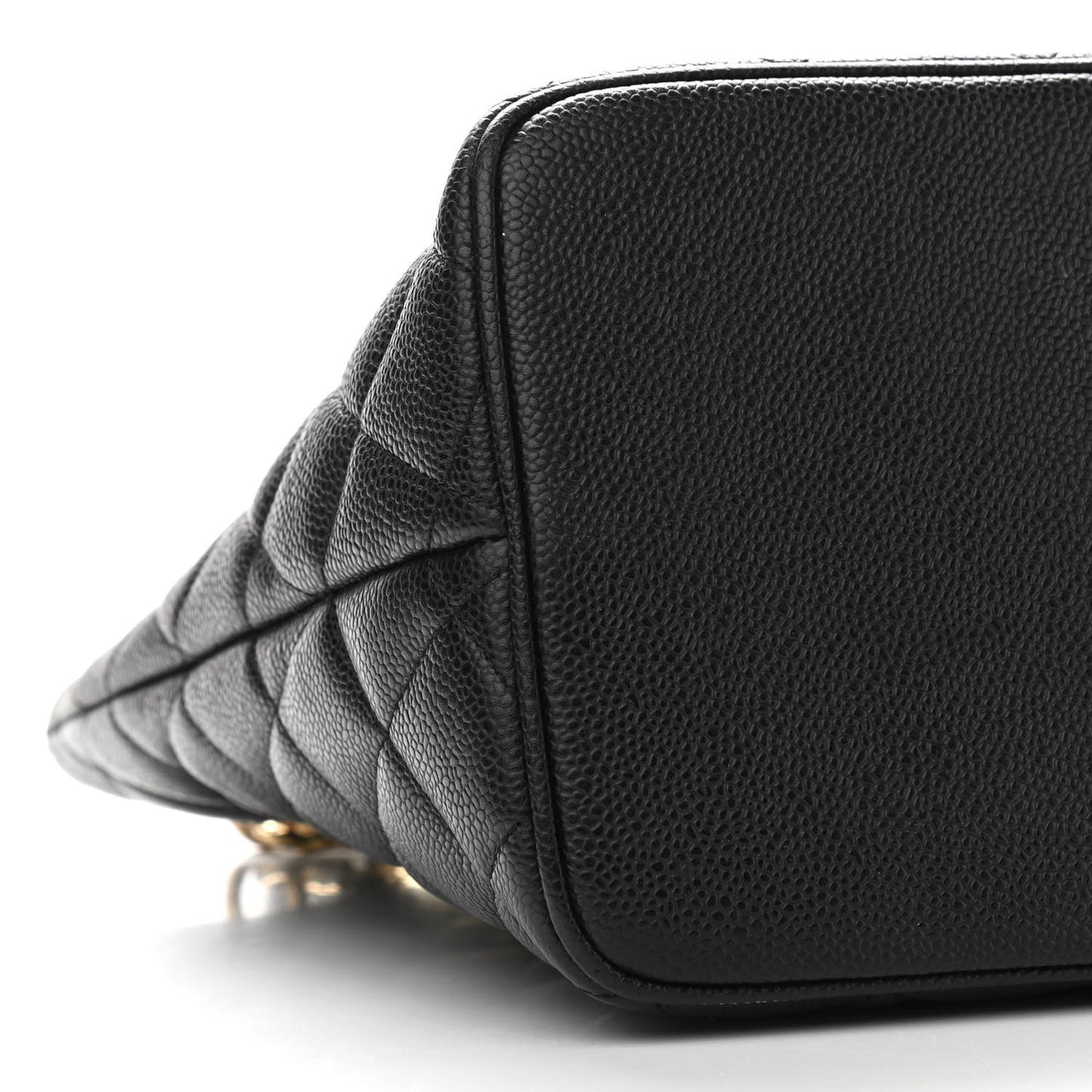 Caviar Quilted Medallion Tote Black