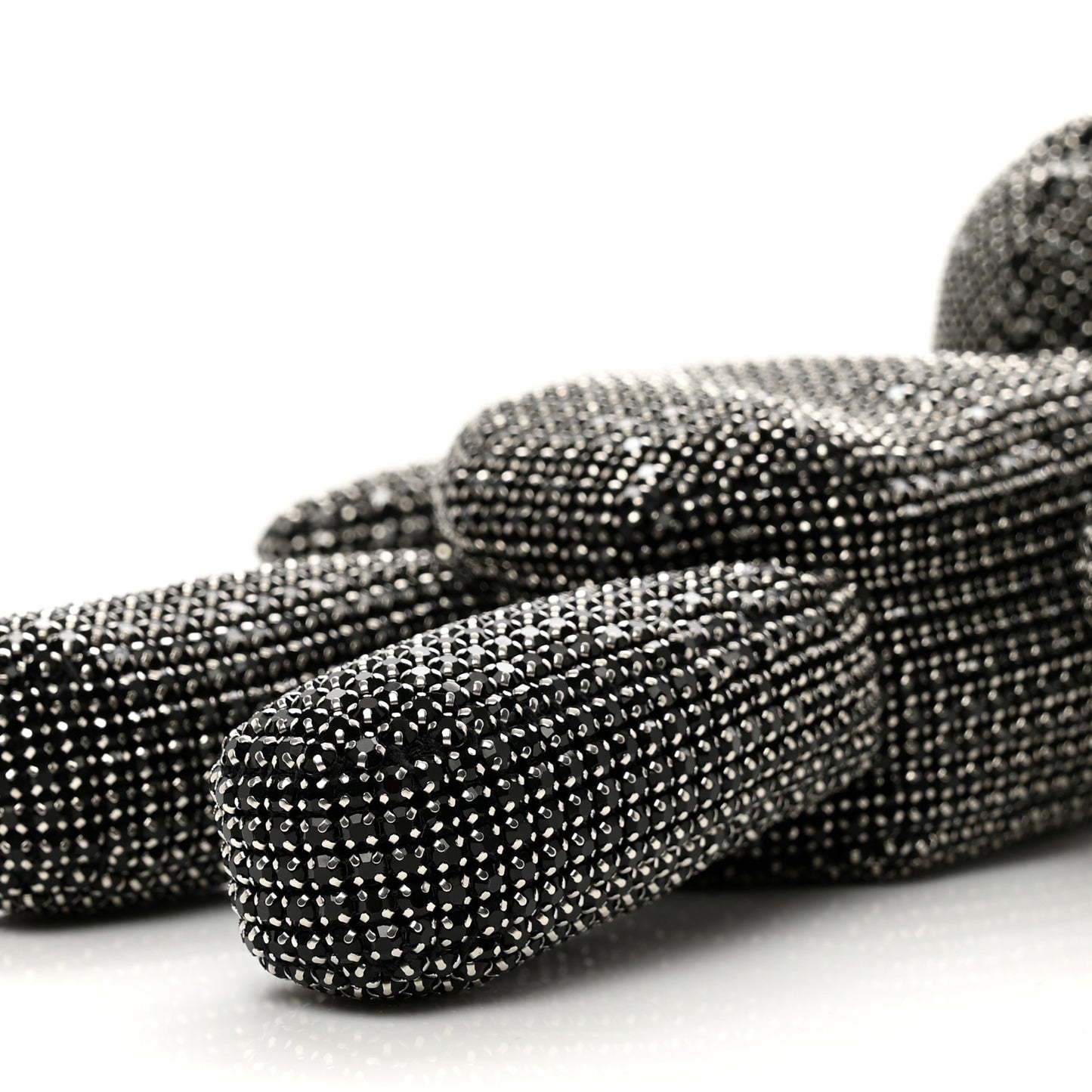 Crystal Mesh Beiress Wristlet Black
