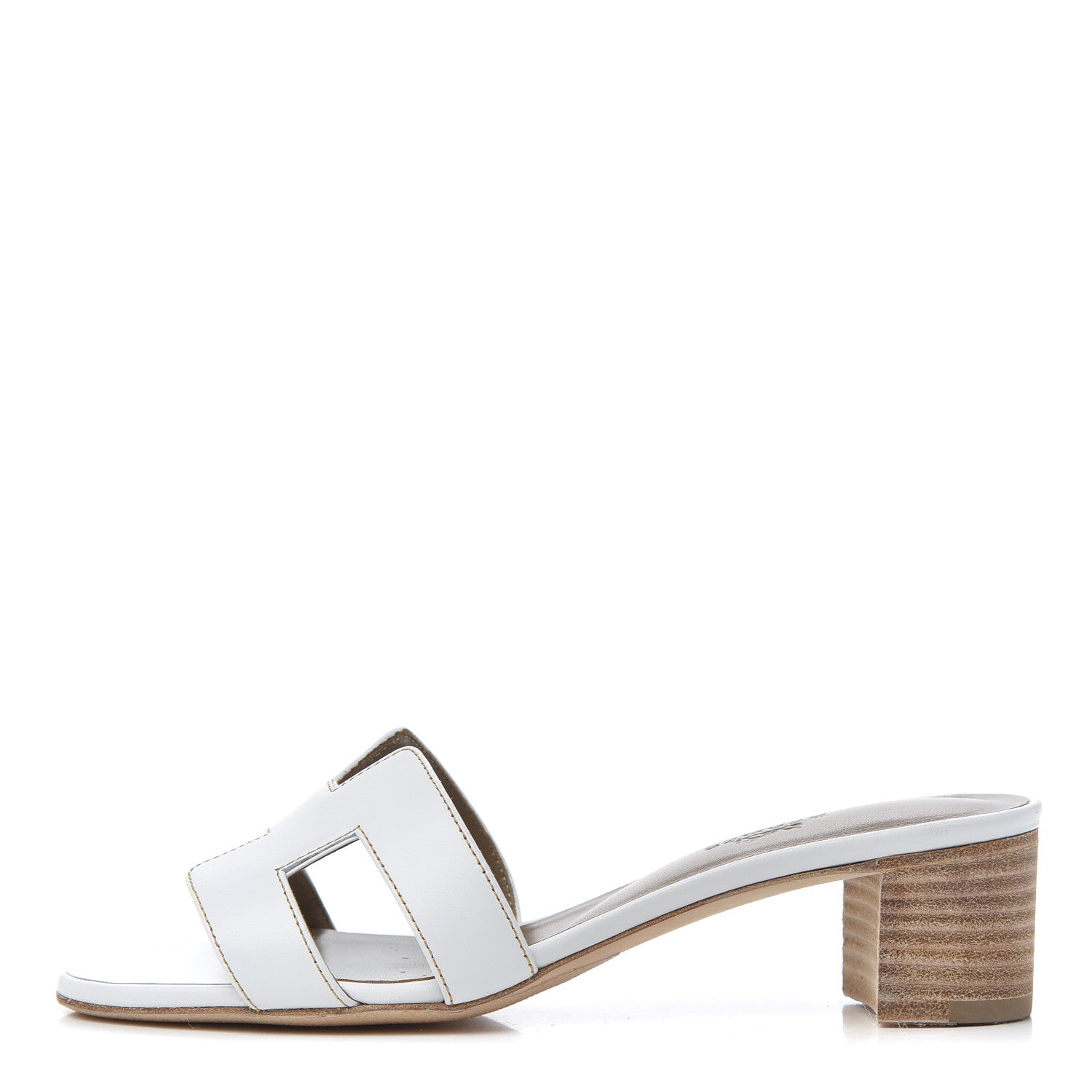 Hermes Calfskin Oasis Sandals 36 White 782965 – FASHIONPHILE