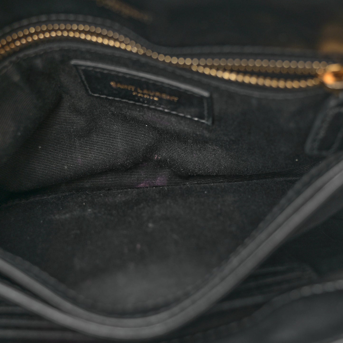 Calfskin Y Quilted Monogram Toy Loulou Crossbody Bag Black