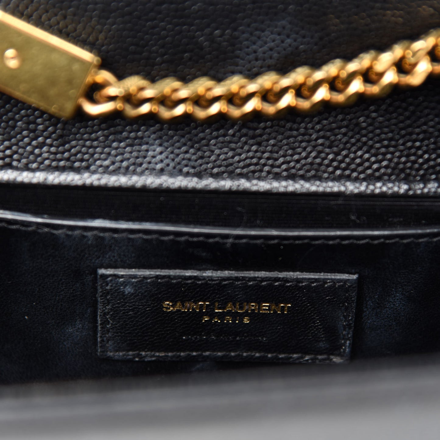 Grain De Poudre Small Monogram Kate Satchel Black