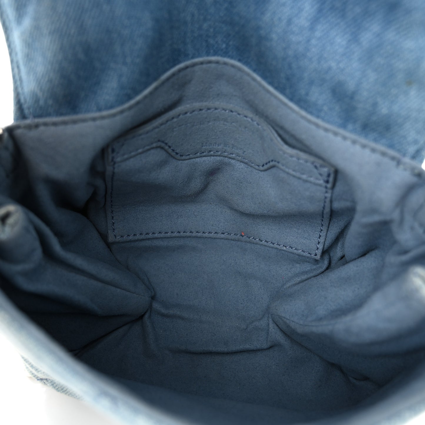 Eco Denim Quilted Mini Beckett Shoulder Bag Blue