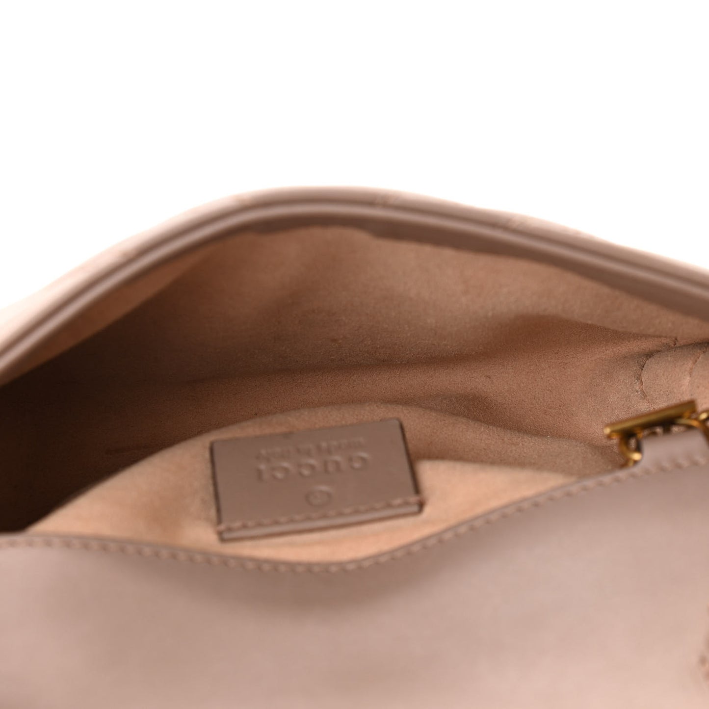 Calfskin Matelasse Super Mini GG Marmont Shoulder Bag Porcelain Rose