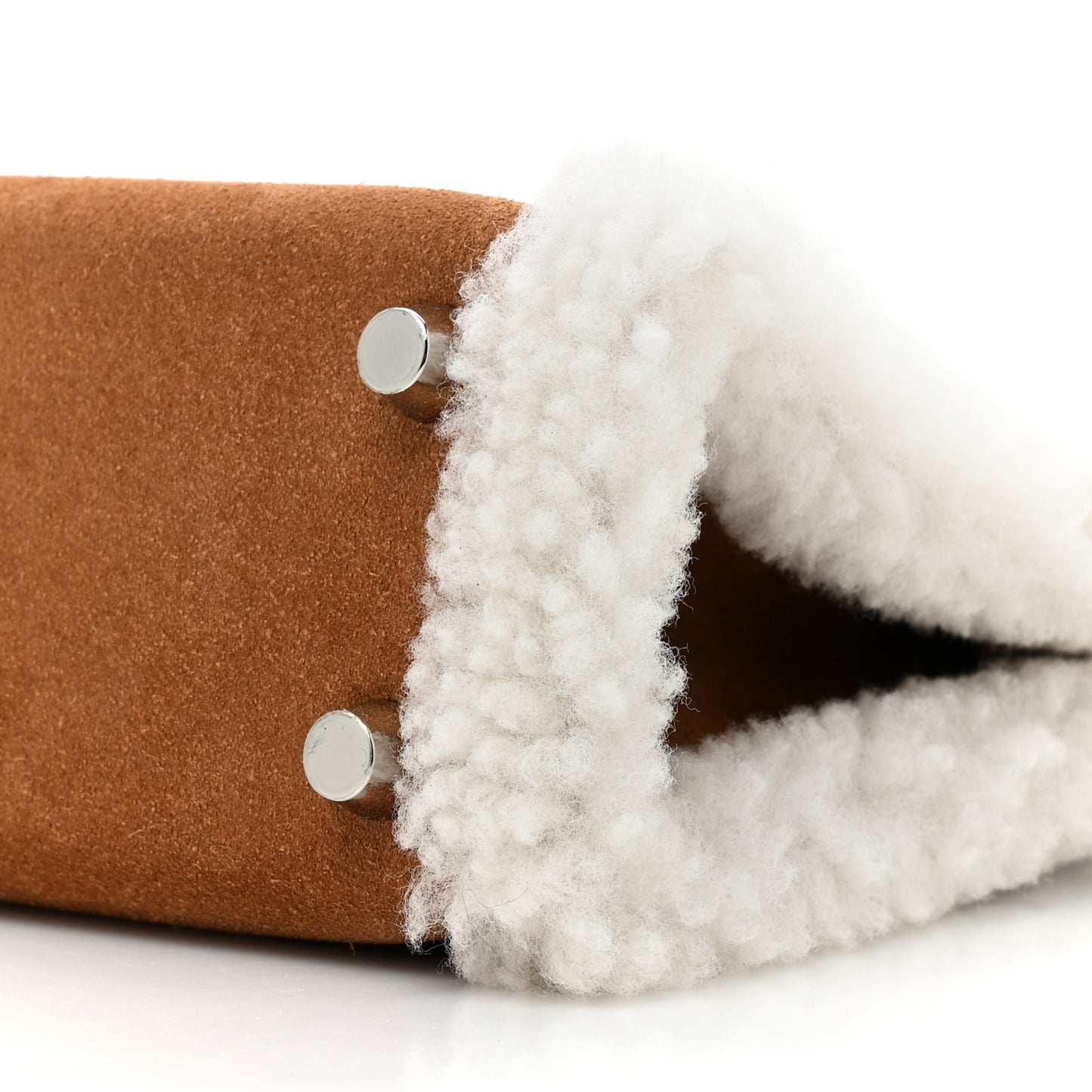 Veau Grizzly Mouton Shearling Swift Teddy Mini Kelly 20 Alezan Ecru