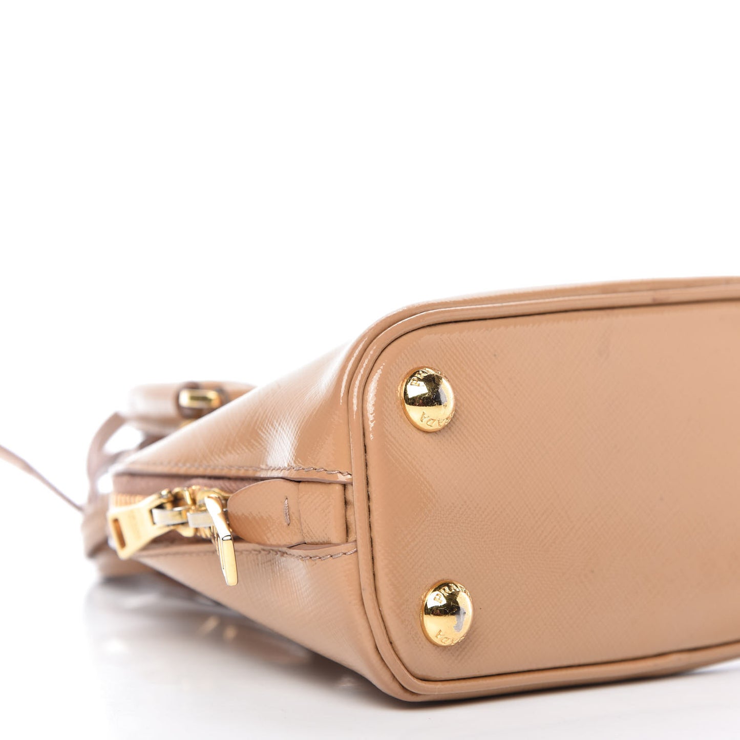 Saffiano Vernice Mini Promenade Tote Noisette