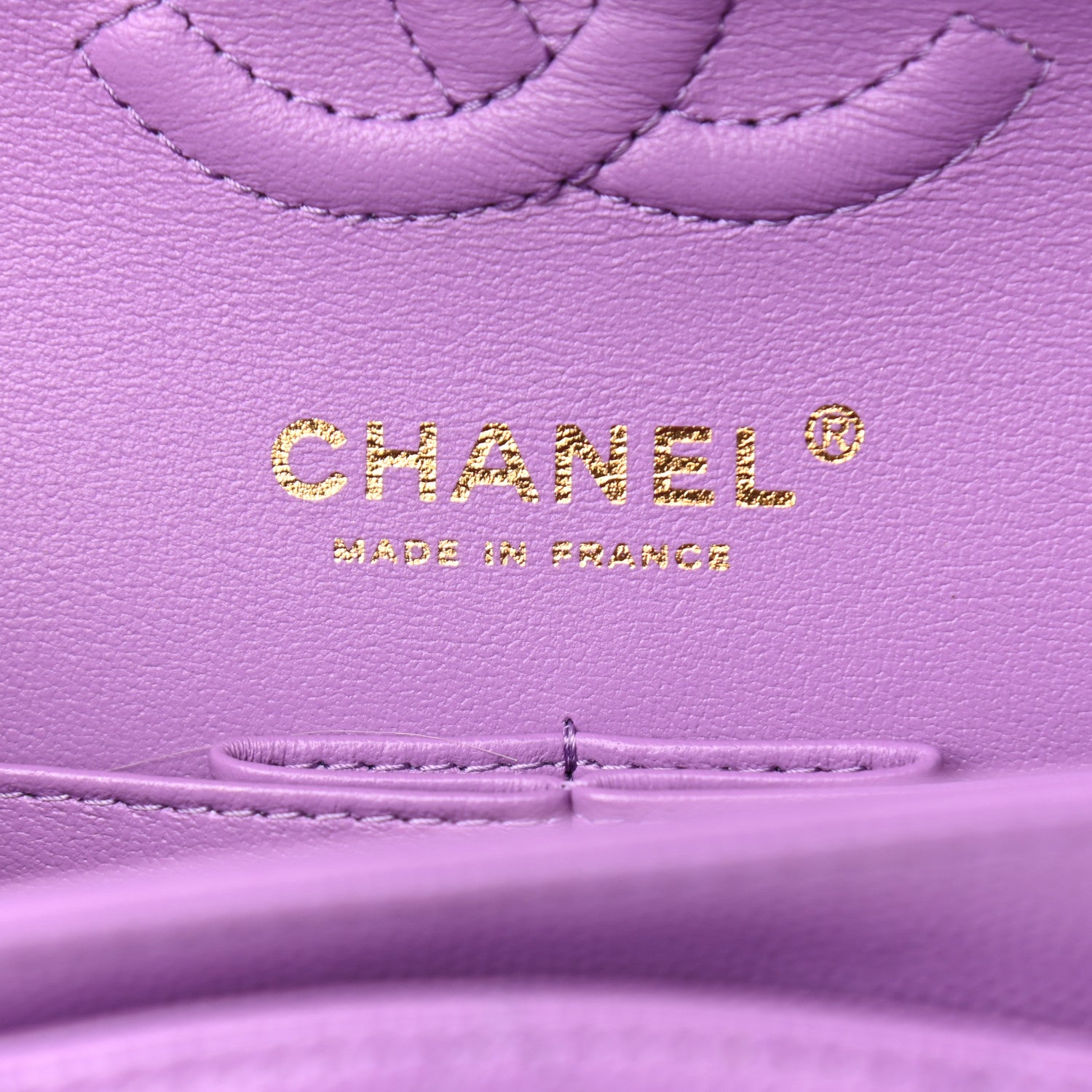Chanel Caviar Quilted Small Double Flap Purple 6 of 9