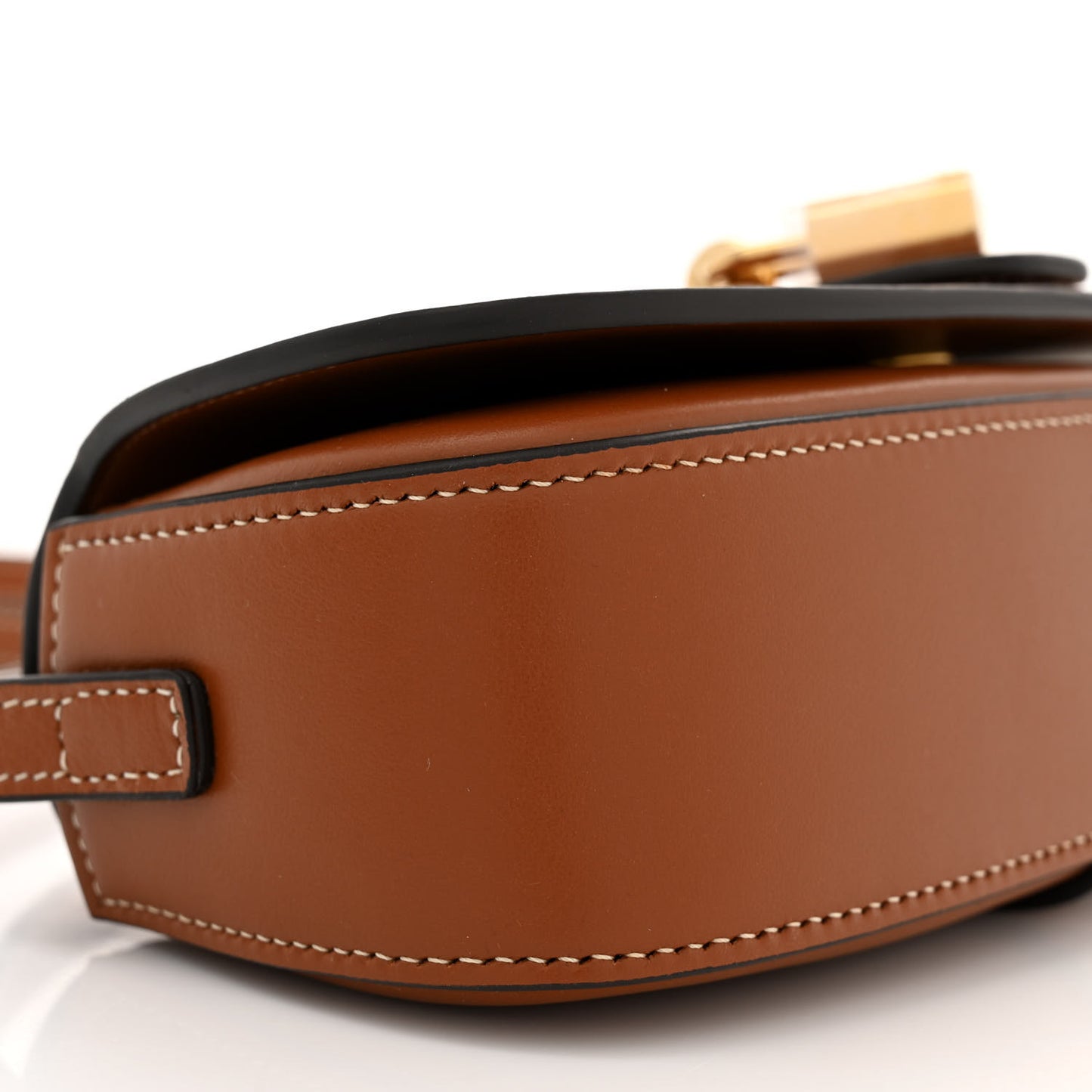 Smooth Calfskin Tabou Clutch On Strap Tan