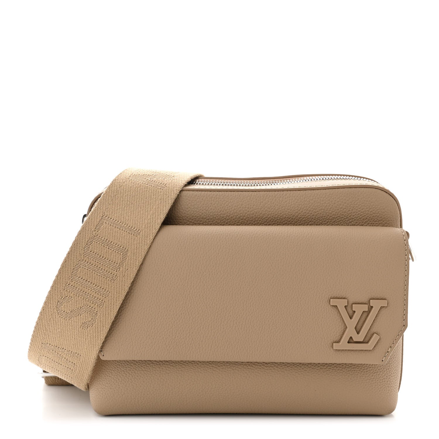 Louis Vuitton Calfskin Aerogram Fastline Messenger Sable Beige Louis Vuitton Calfskin Aerogram Fastline Messenger Sable Beige