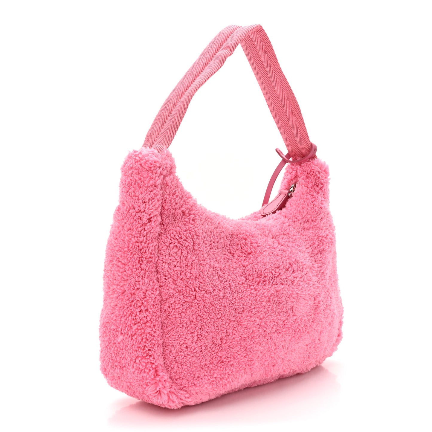 Terry Cloth Mini Re-Edition 2000 Bag Petalo Black